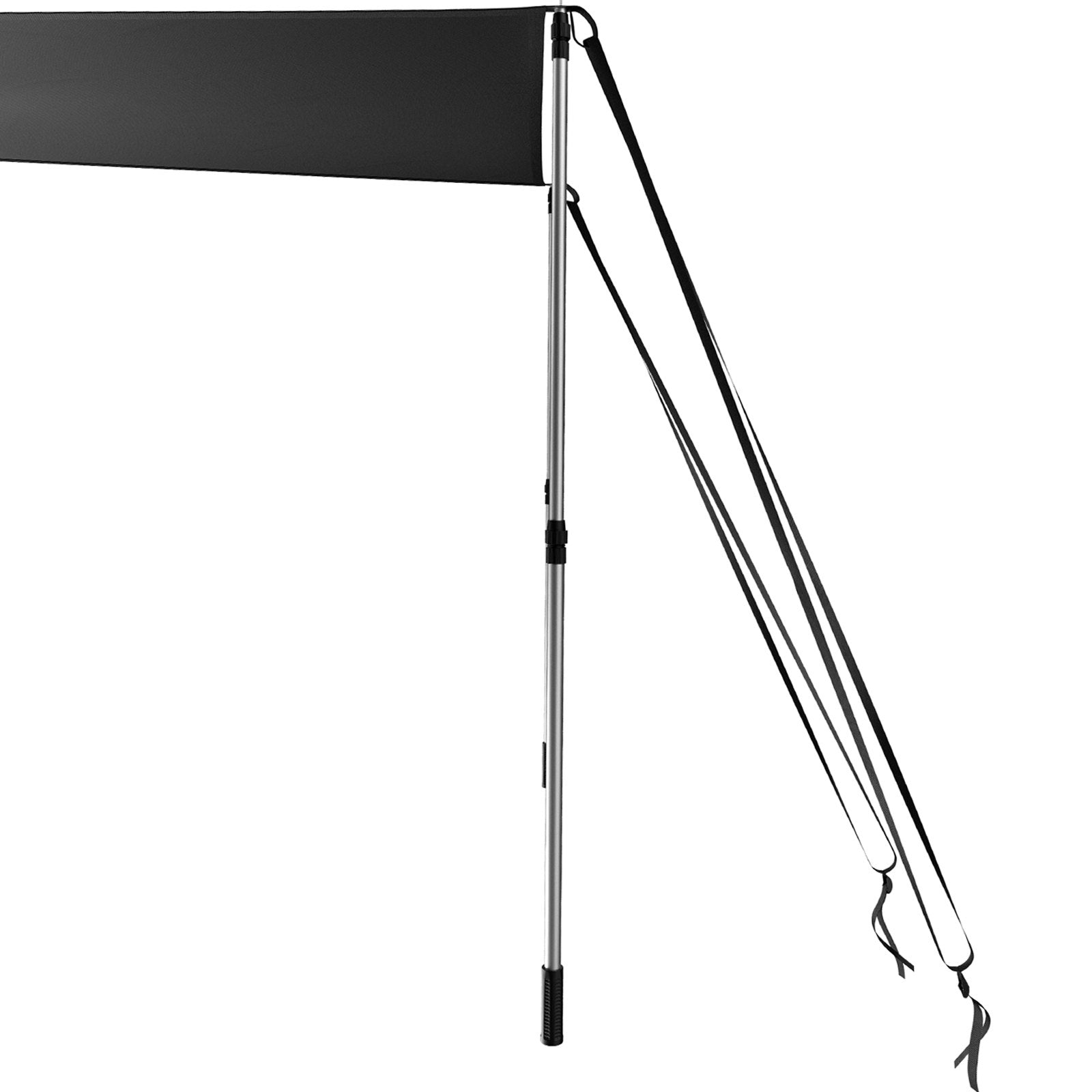 VEVOR T-Top Sun Shade Kit 6' x 5', UV-Proof 600D Polyester T-top Extension Kit with Rustproof Steel Telescopic Poles, Waterproof T-Top Shade Kit, Easy to Assemble for T-Tops ? Bimini Top