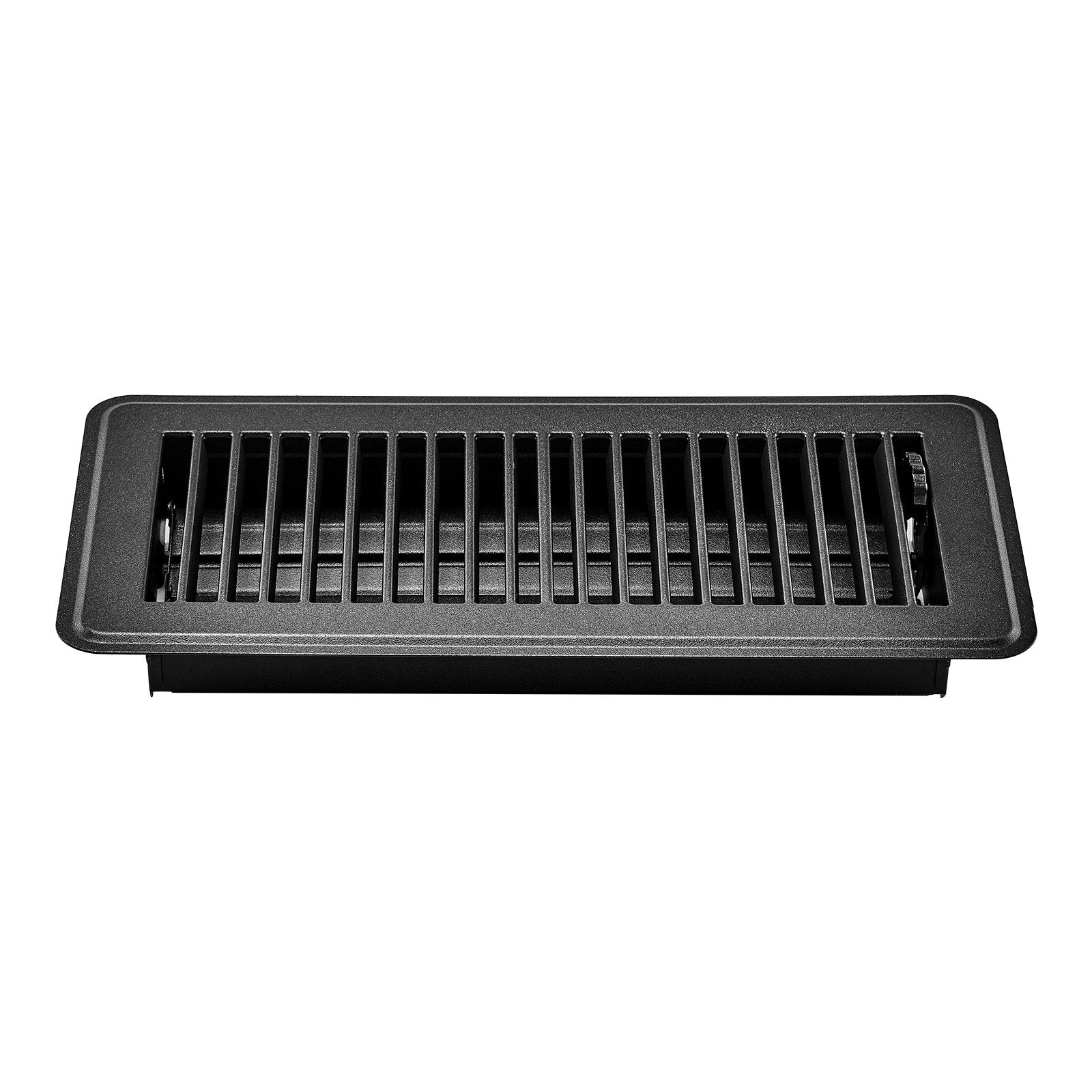 VEVOR Floor Registers 4 x 10 Inch 12-Pack Iron Floor Vents for HVAC Vents Black