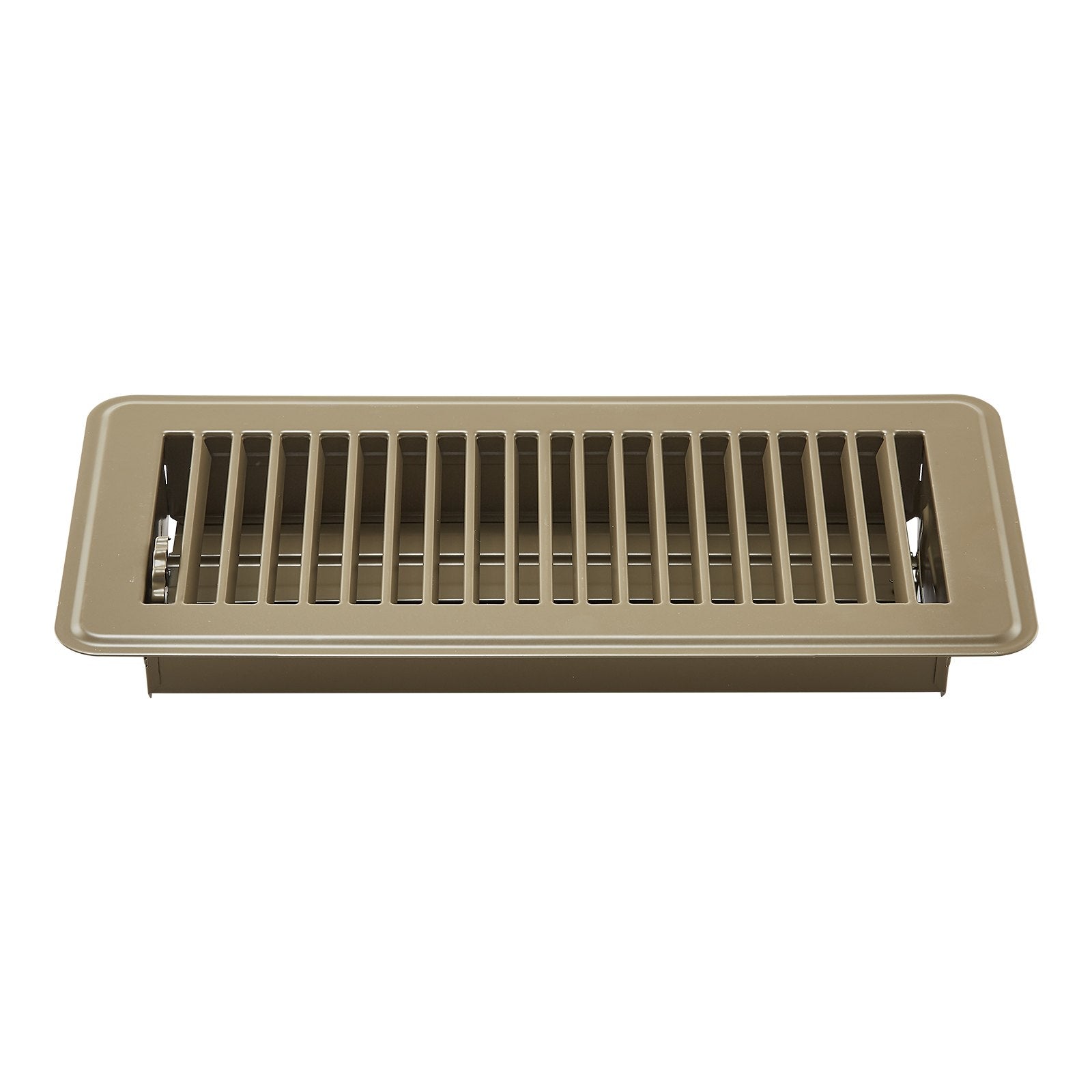 VEVOR Floor Registers 4 x 10 Inch 6-Pack Iron Floor Vents for HVAC Vents Brown
