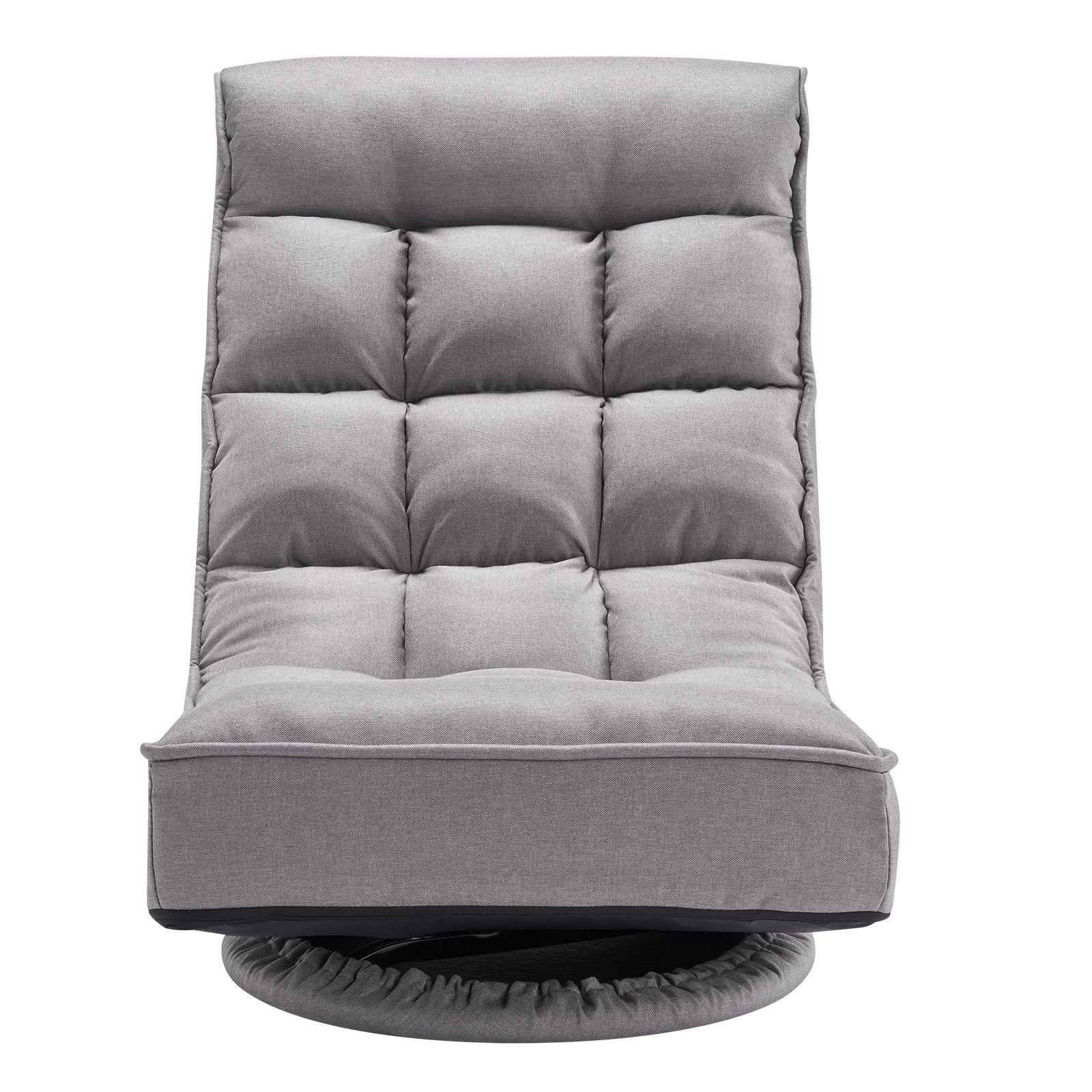 VEVOR 360° Swivel Floor Gaming Chair with 4 Adjustable Position Folding Chair