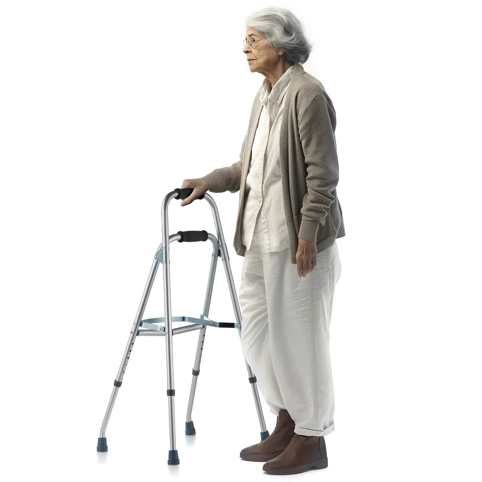 VEVOR Folding Hemi Walker One Arm Mobility Walker for Senior & Adjustable Height