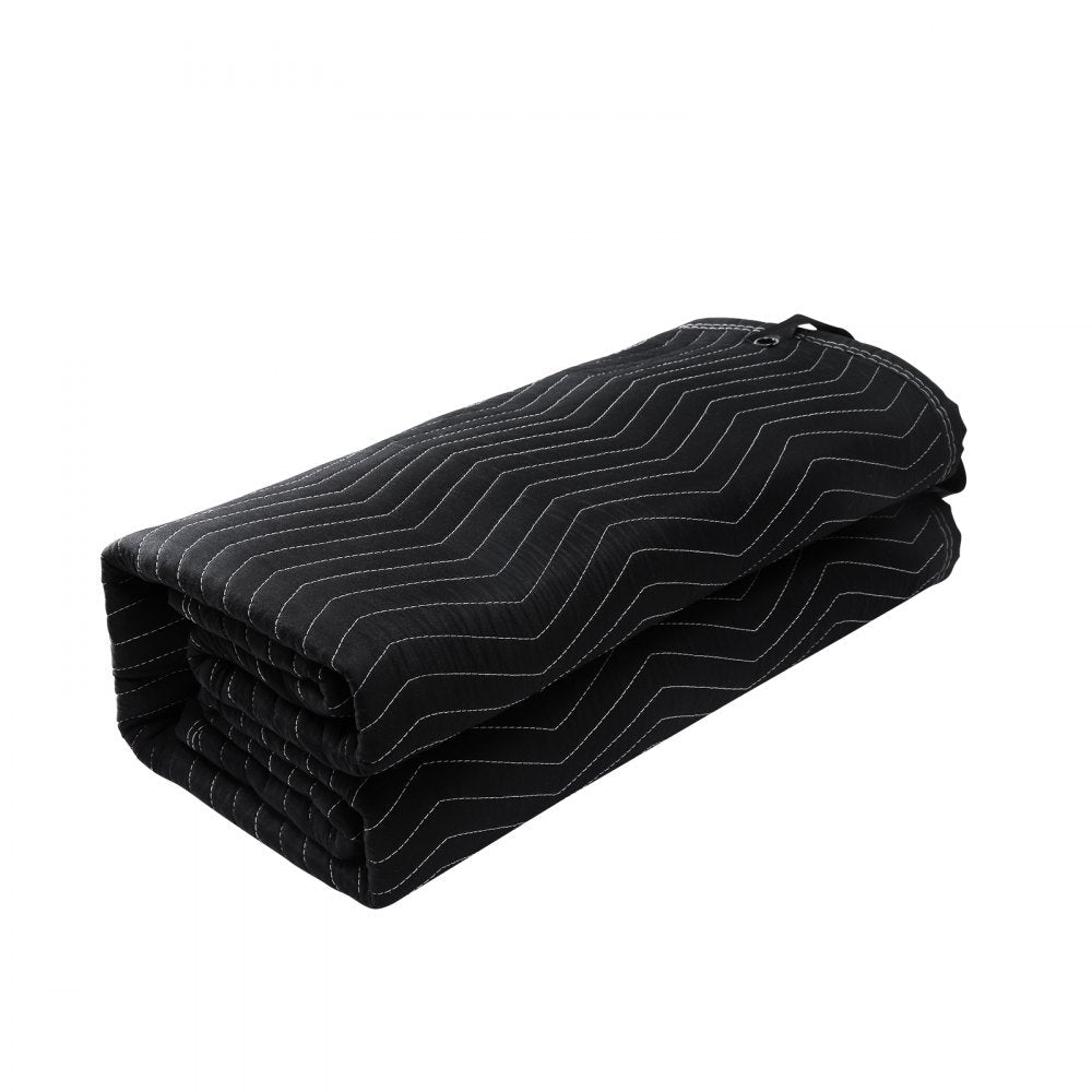 VEVOR Sound Dampening Blanket, 96" x 80", Extra Large Studio Grommeted Soundproof Blanket with Grommets, Light Blocker for Door Acoustic Noise Blocking Blanket Studio Sound Absorption Sheet, Black