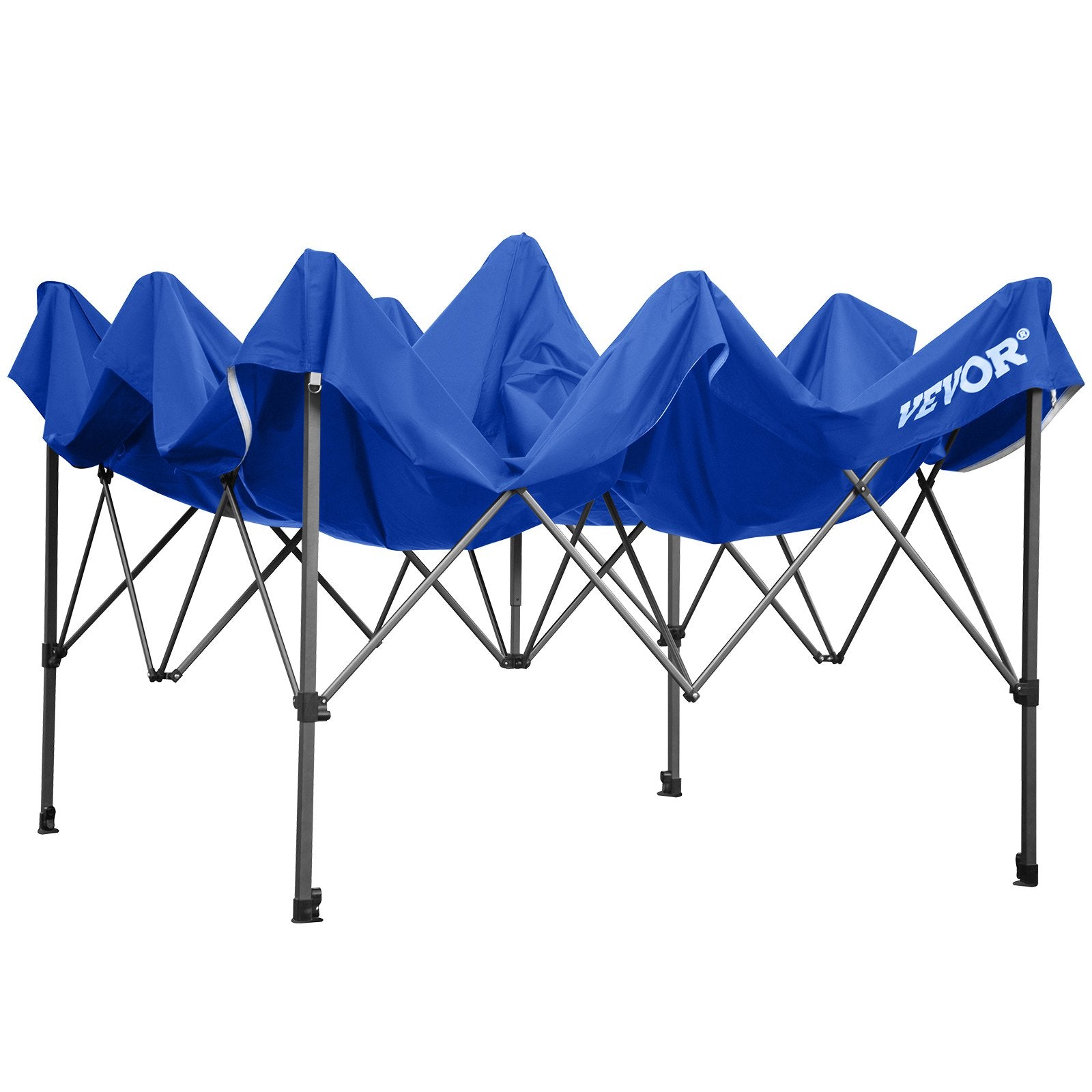 VEVOR 10x10 Pop Up Canopy Tent, Outdoor Canopy with Removable Sidewalls and Wheeled Bag, Instant Portable Shelter, UV-Resistant Waterproof Gazebo Patio Tents for Parties, Camping, Commercial, Blue