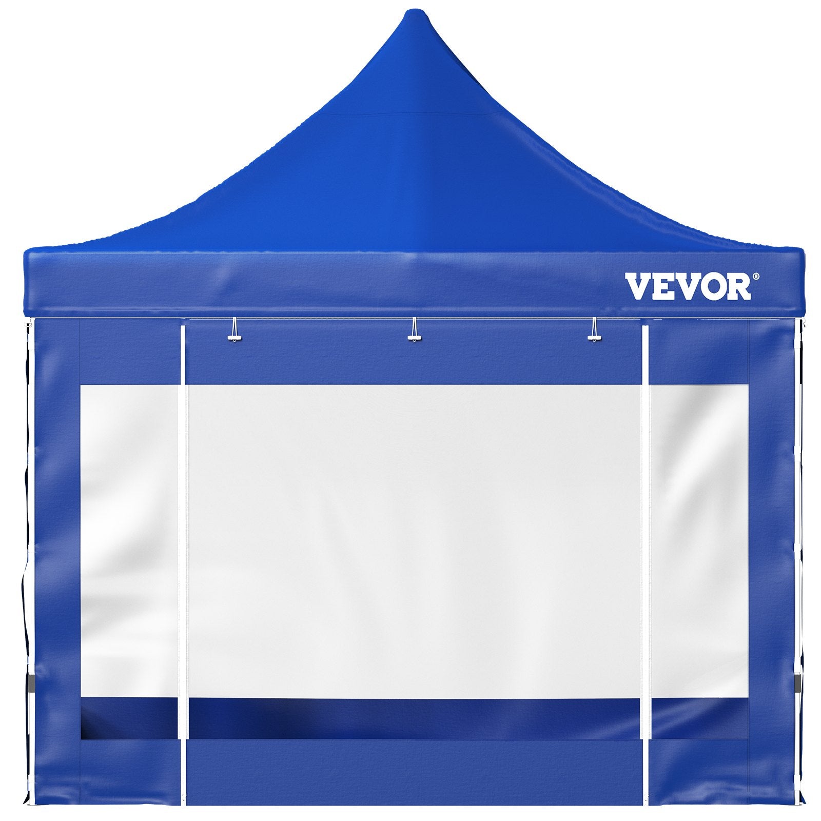 VEVOR 10x10 Pop Up Canopy Tent, Outdoor Canopy with Removable Sidewalls and Wheeled Bag, Instant Portable Shelter, UV-Resistant Waterproof Gazebo Patio Tents for Parties, Camping, Commercial, Blue