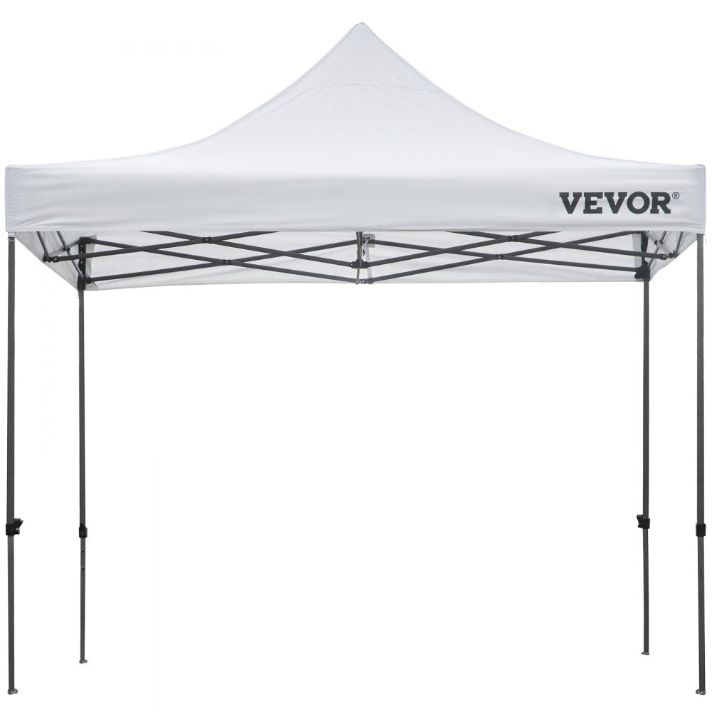 VEVOR 10x10 Pop Up Canopy Tent, Outdoor Canopy with Removable Sidewalls and Wheeled Bag, Instant Portable Shelter, UV-Resistant Waterproof Gazebo Patio Tents for Parties, Camping, Commercial, White
