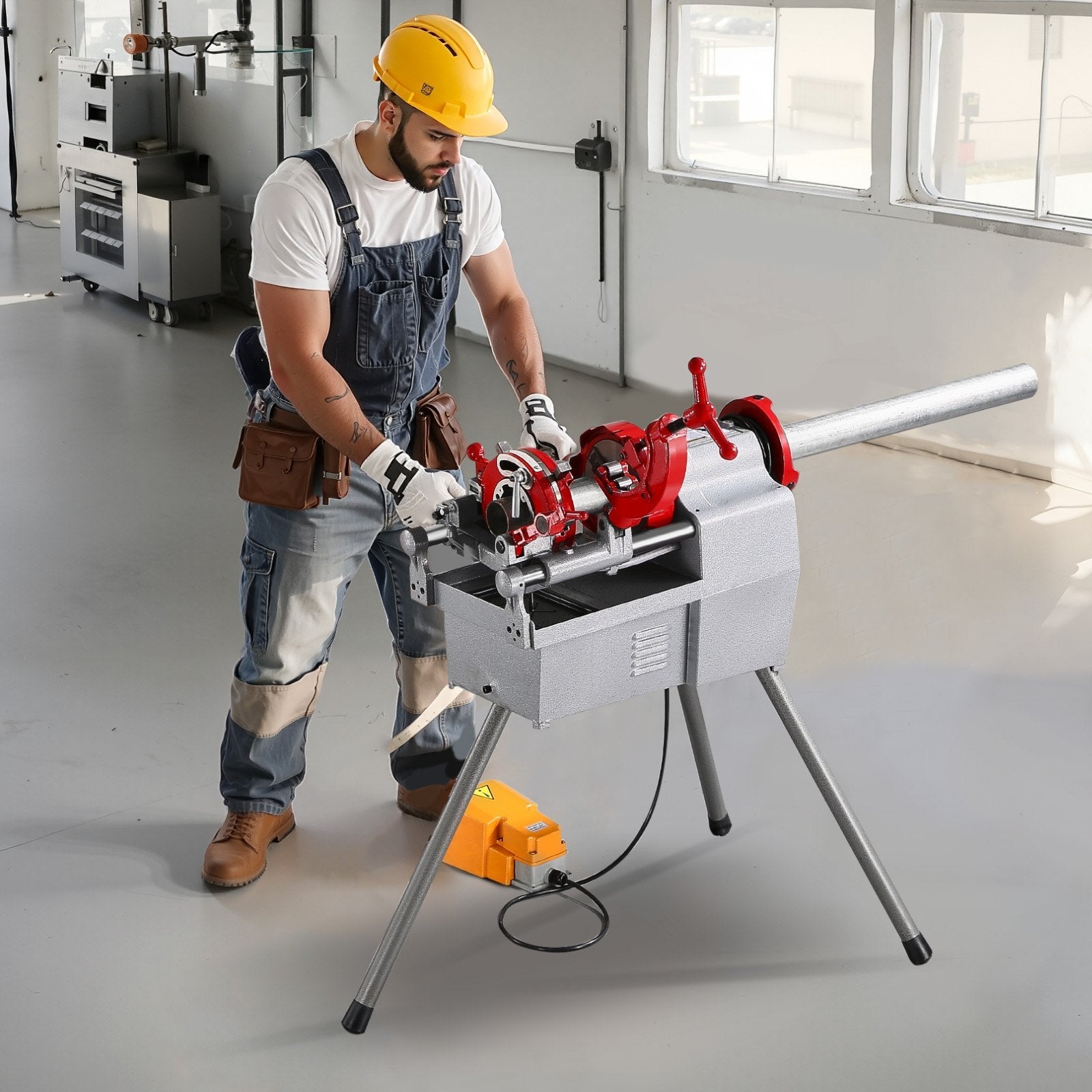 VEVOR Electric Pipe Threader Machine 750W Threading Machine for 1/2" to 2" Pipes