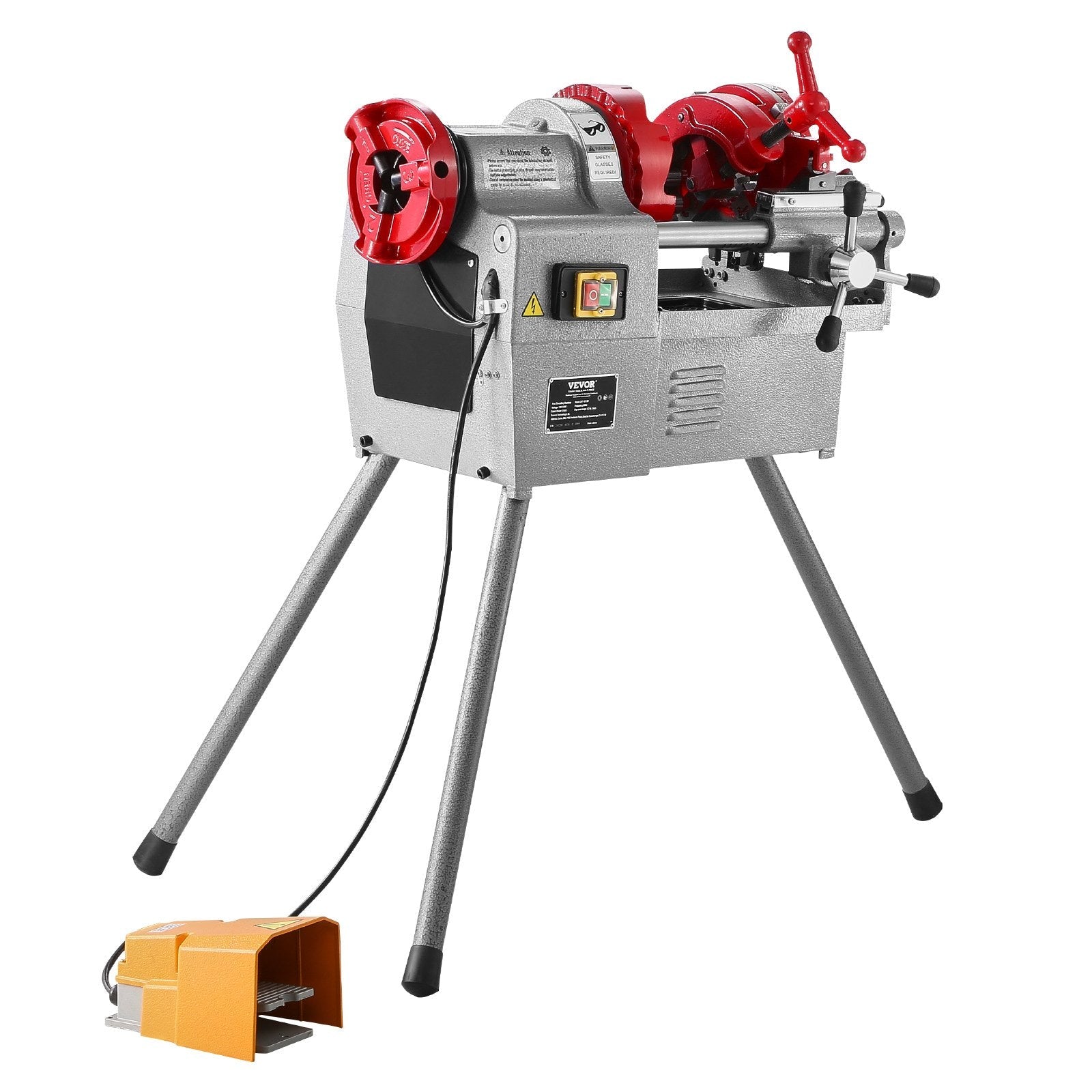 VEVOR Electric Pipe Threader Machine 750W Threading Machine for 1/2" to 2" Pipes