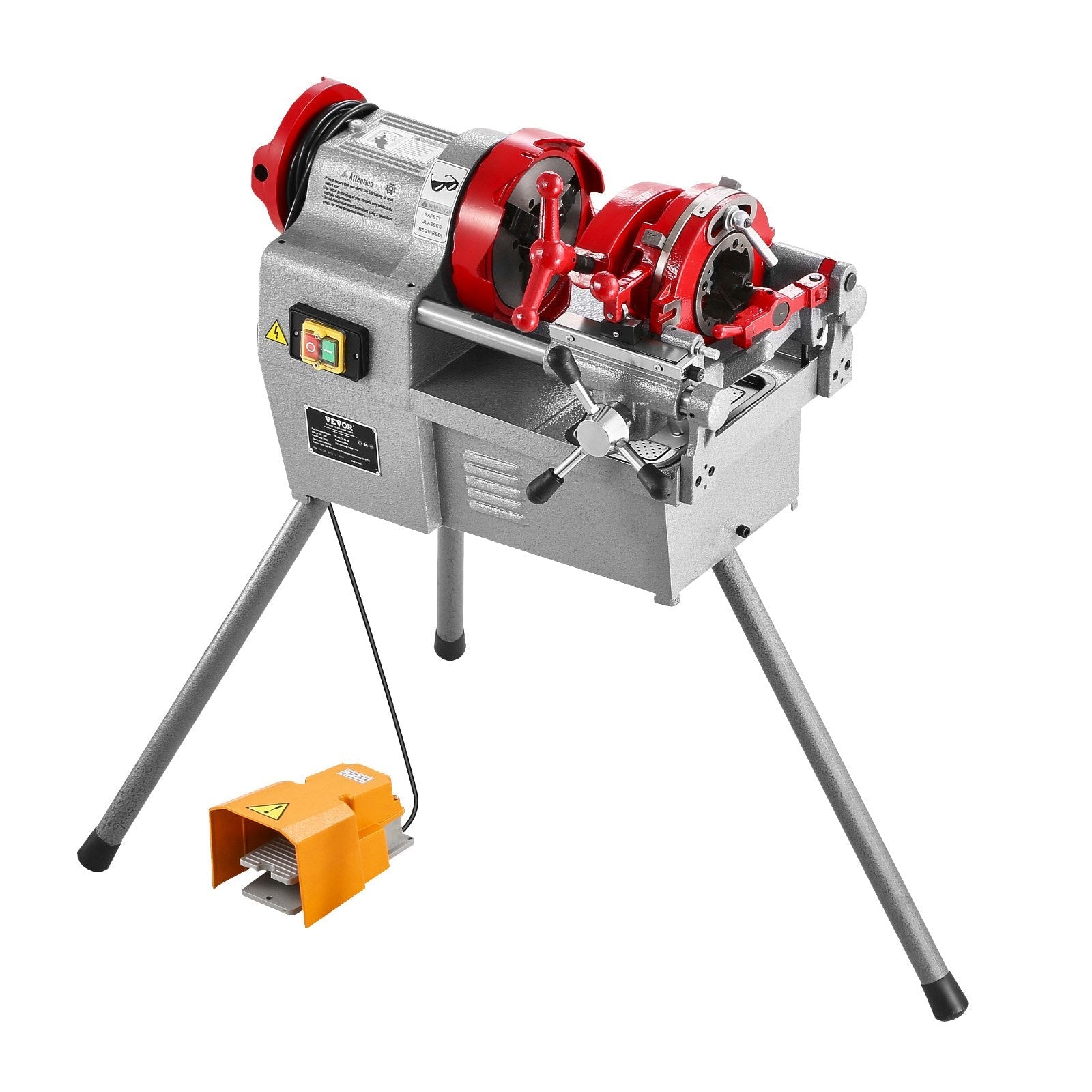 VEVOR Electric Pipe Threader Machine 750W Threading Machine for 1/2" to 2" Pipes