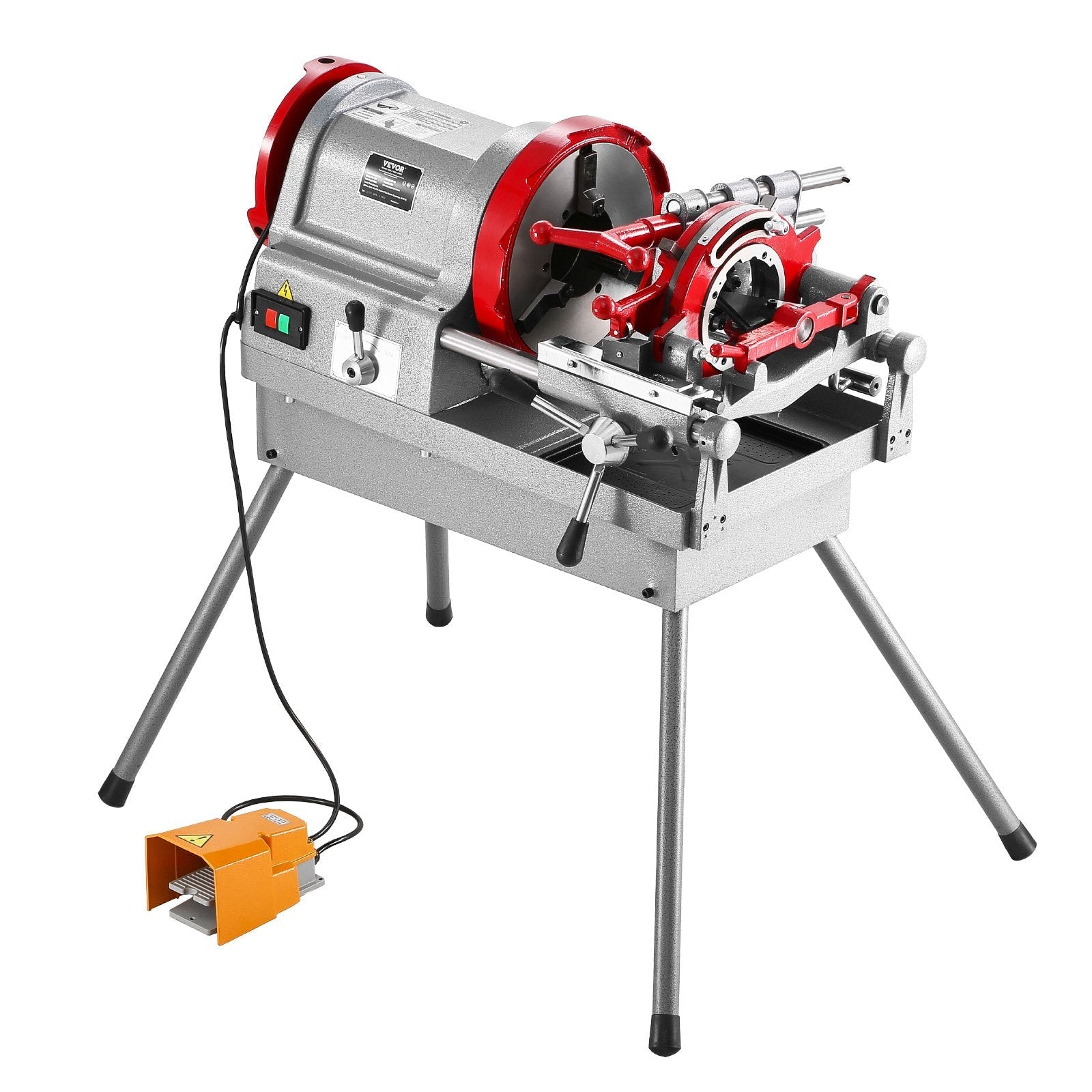 VEVOR Electric Pipe Threader Machine 900W Threading Machine for 1/2" to 4" Pipes