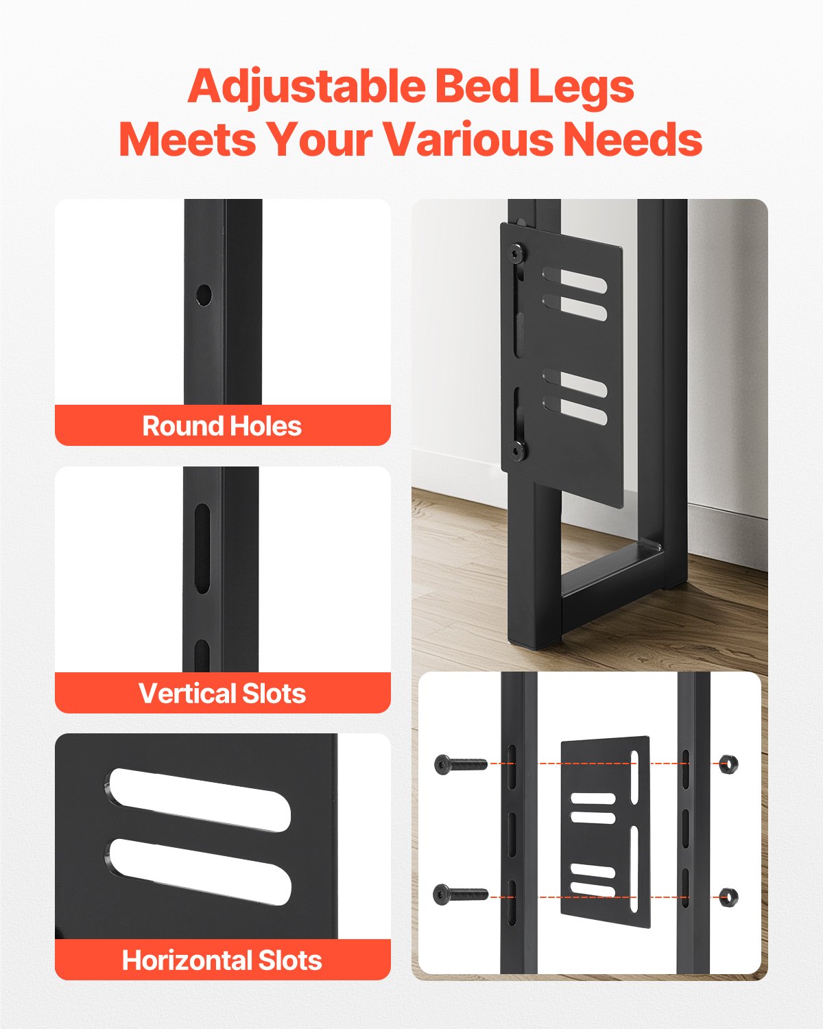 VEVOR Headboard for King Size Bed Head Board with Shelf and Charging Station