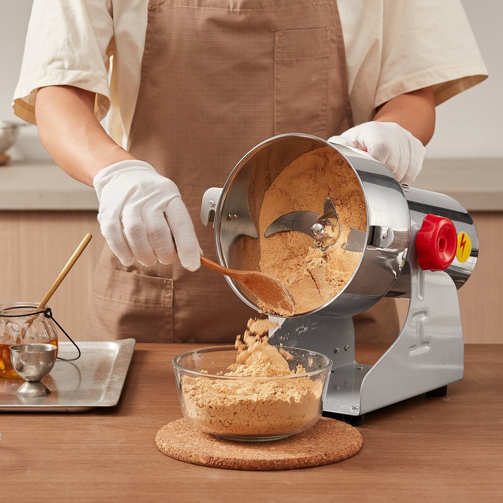 VEVOR 1000g Commercial Spice Grinder Electric Grain Mill Grinder High Speed