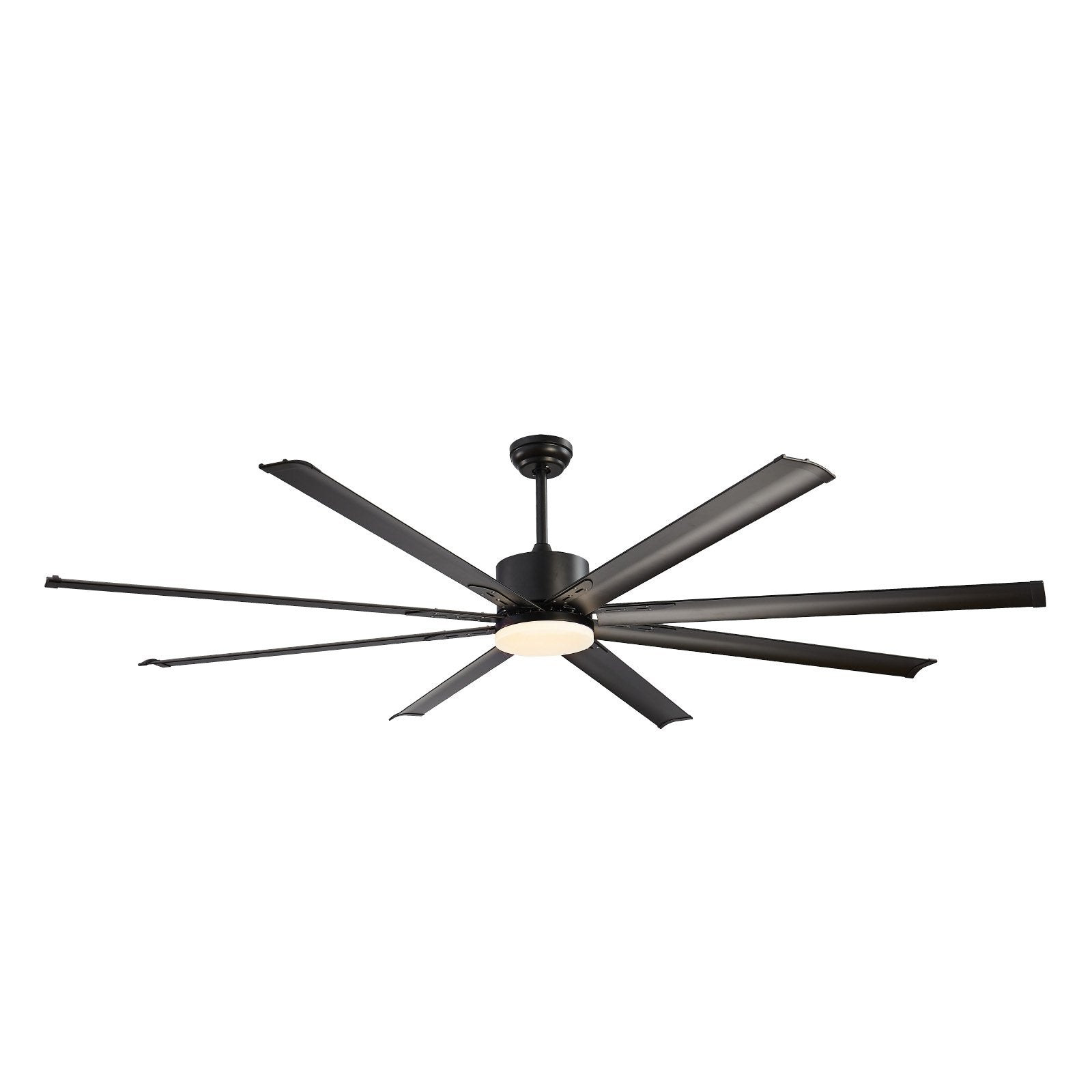 VEVOR 84 In Ceiling Fan with Light 6-Speed Remote Control Reversible Motor Black