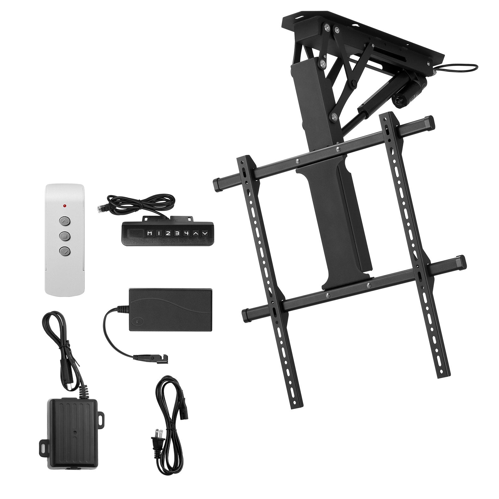 VEVOR Motorized Ceiling TV Mount Electric Flip Down TV Mount for 32-65 in Screen