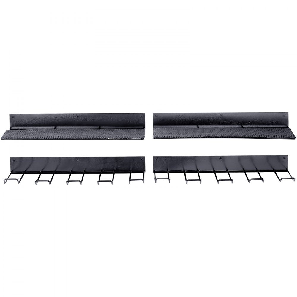 VEVOR Power Tool Organizer, 4 Slot, 2 Layers, 2 Pack Cordless Drill Holder Wall Mount, Battery Charging Station Storage Rack, Multi-Function Garage Organization, Heavy Duty Metal Shelf for Screwdriver