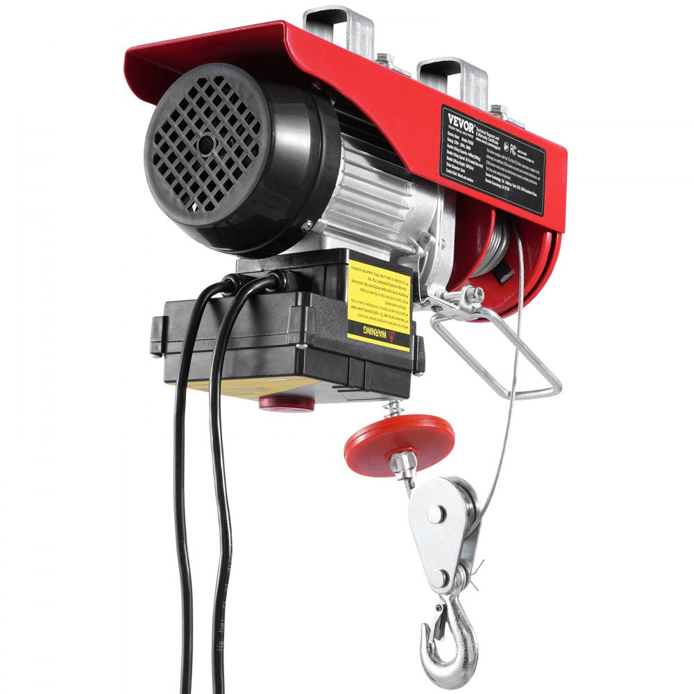 VEVOR Electric Hoist Crane Winch 440 lbs 328 ft Wireless & 14 ft Wired Remote