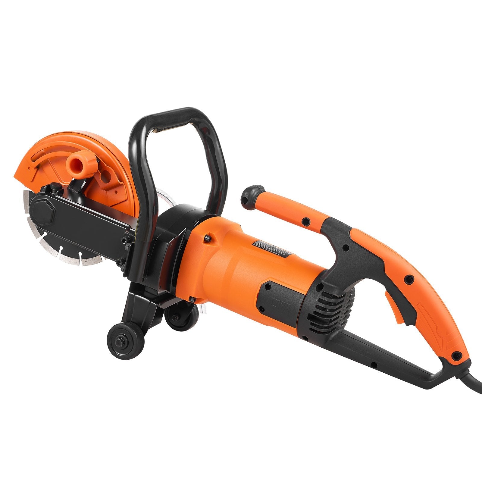 VEVOR Electric Concrete Saw, 7 in Circular Saw Cutter, 2000 W High Power with Max. 2.5 in Cutting Depth, Wet/Dry Disk Saw Cutter Includes Water Line, Pump and Blade, for Stone, Brick