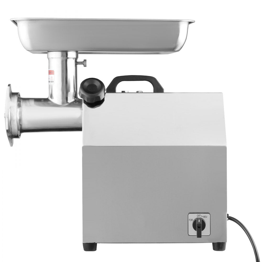 VEVOR Electric Meat Grinder, 8.3 Lb/Min, 650W?3800W MAX) Industrial Meat Mincer with 2 Blade, 3 Grinding Plates, Sausage Tube 304 Stainless Steel Commercial Meat Grinder, ETL Listed