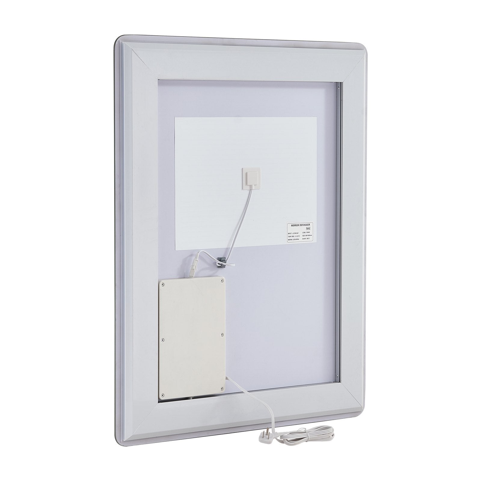 VEVOR LED Bathroom Mirror 3 Colors Anti-fog Wall Mounted Vanity Mirror 28" x 36"