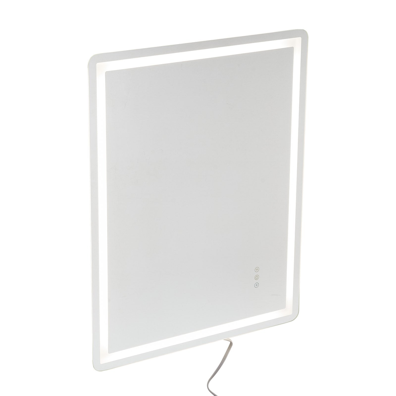 VEVOR LED Bathroom Mirror 3 Colors Anti-fog Wall Mounted Vanity Mirror 28" x 36"