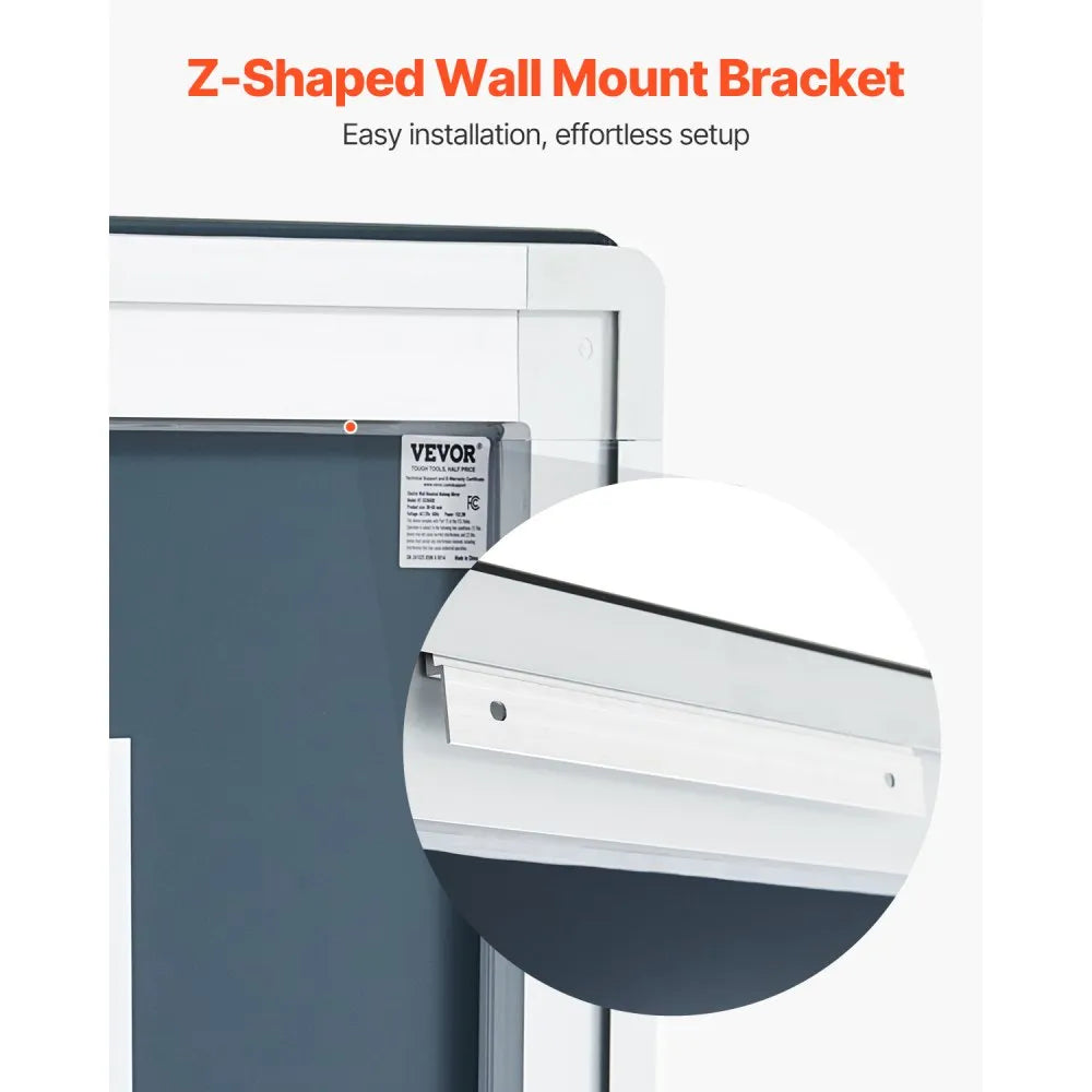 VEVOR LED Bathroom Mirror 3 Colors Anti-fog Wall Mounted Vanity Mirror 36" x 60"