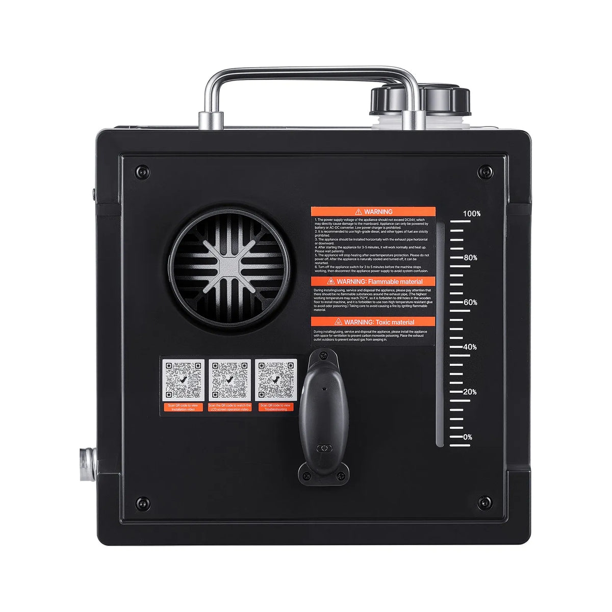 8KW Diesel Heater 12V/24V, Portable All-in-One Air Heater with Bluetooth App, Remote & LCD Control – 1.9 Gal Tank