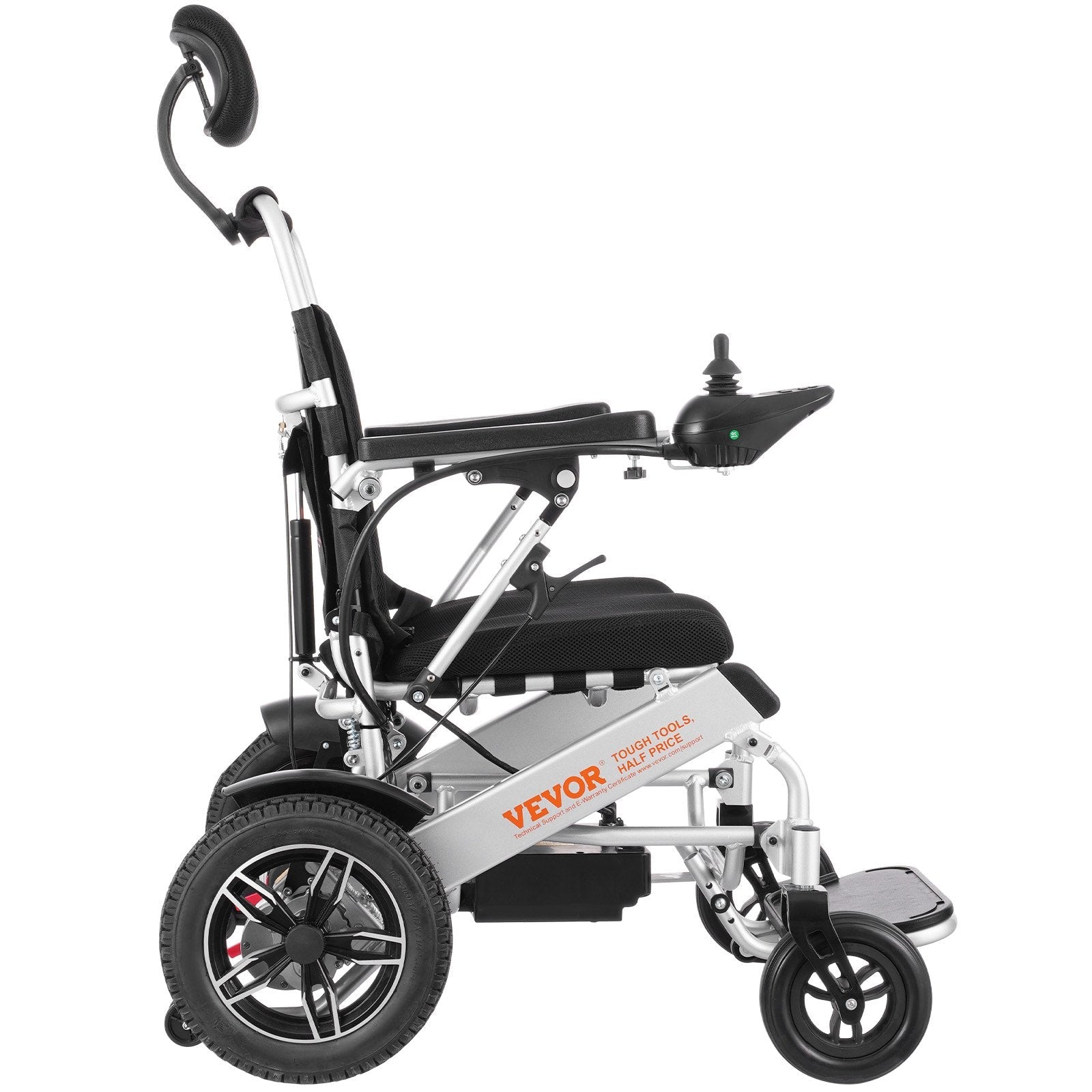 VEVOR Electric Wheelchair for Adults Seniors, 300 lbs Weight Capacity, 20 in Width Lightweight Foldable Motorized Power Wheelchairs, Long Range All Terrain Aluminum Alloy Chair, Adjustable Backrest