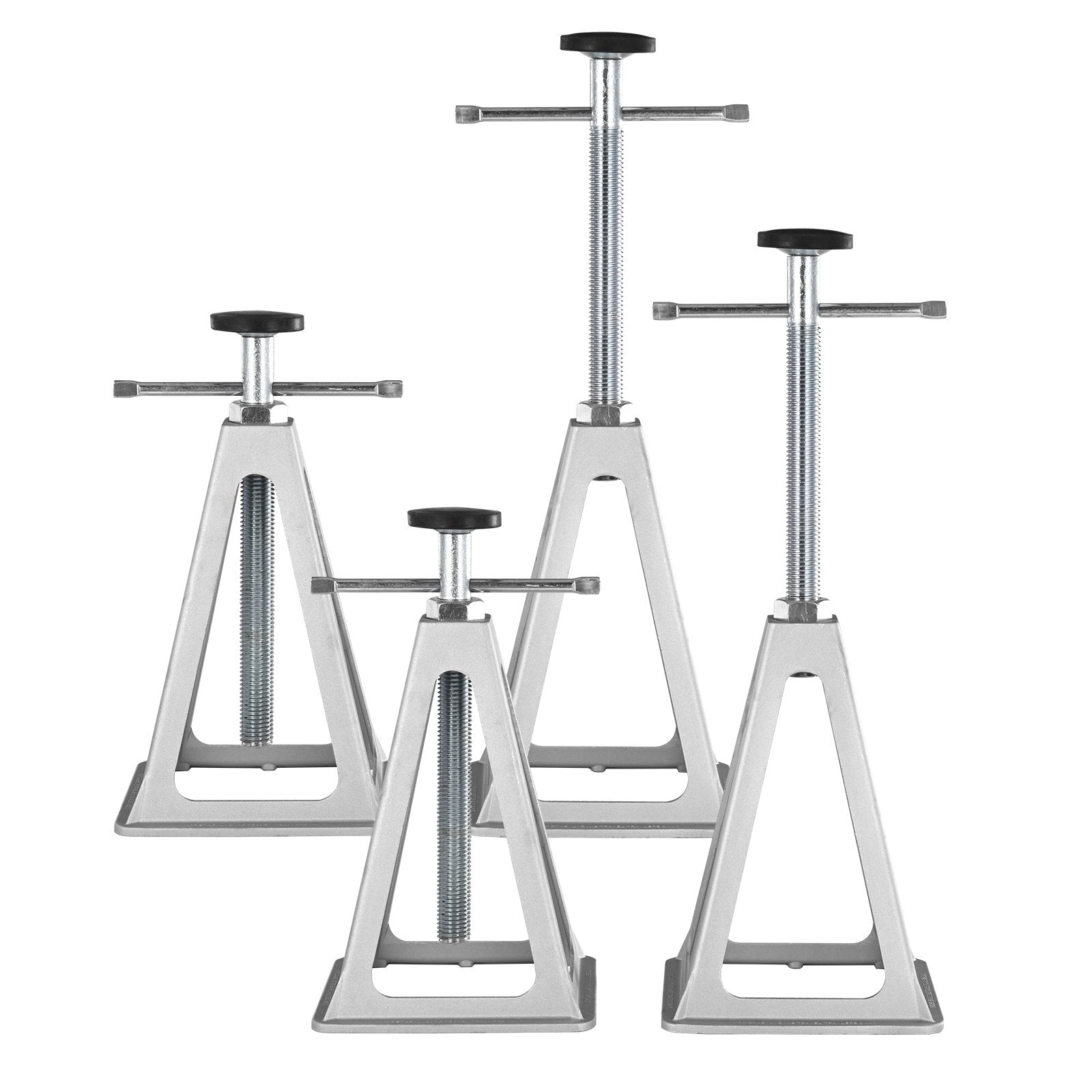 VEVOR RV Stabilizer Jacks, 4 Pack Aluminum RV Leveling Jacks, RV Stack Jacks for RV Travel Trailer Camper, Single Screw Jack Support up to 6000 Lbs, Adjustable from 11 inch to 17 inch