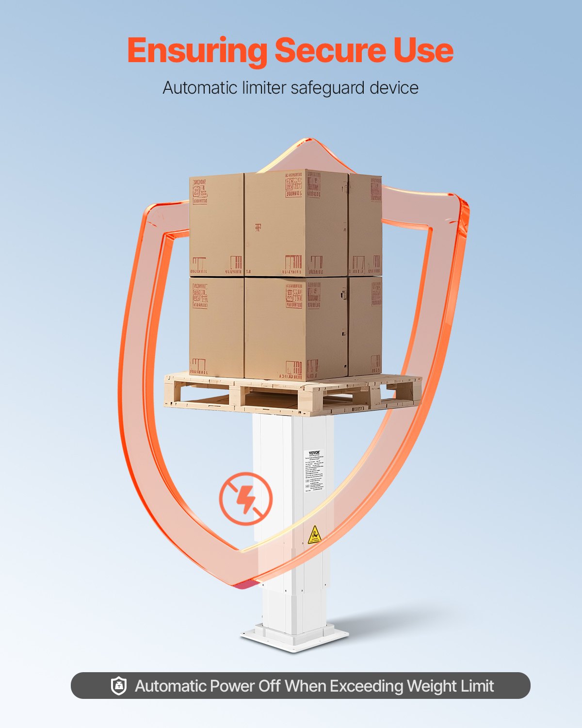 VEVOR 176 lbs Adjustable Electric Lifting Column System 14.2-31.1 in Height Range
