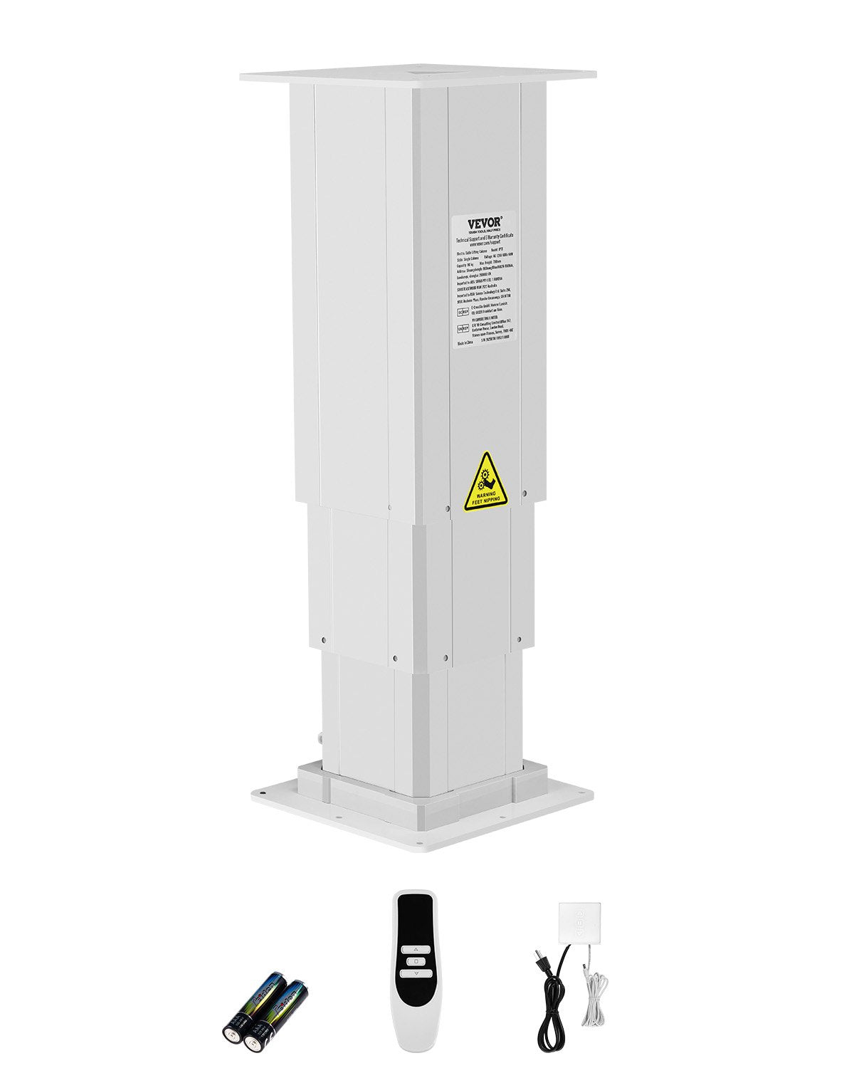 VEVOR 176 lbs Adjustable Electric Lifting Column System 14.2-31.1 in Height Range