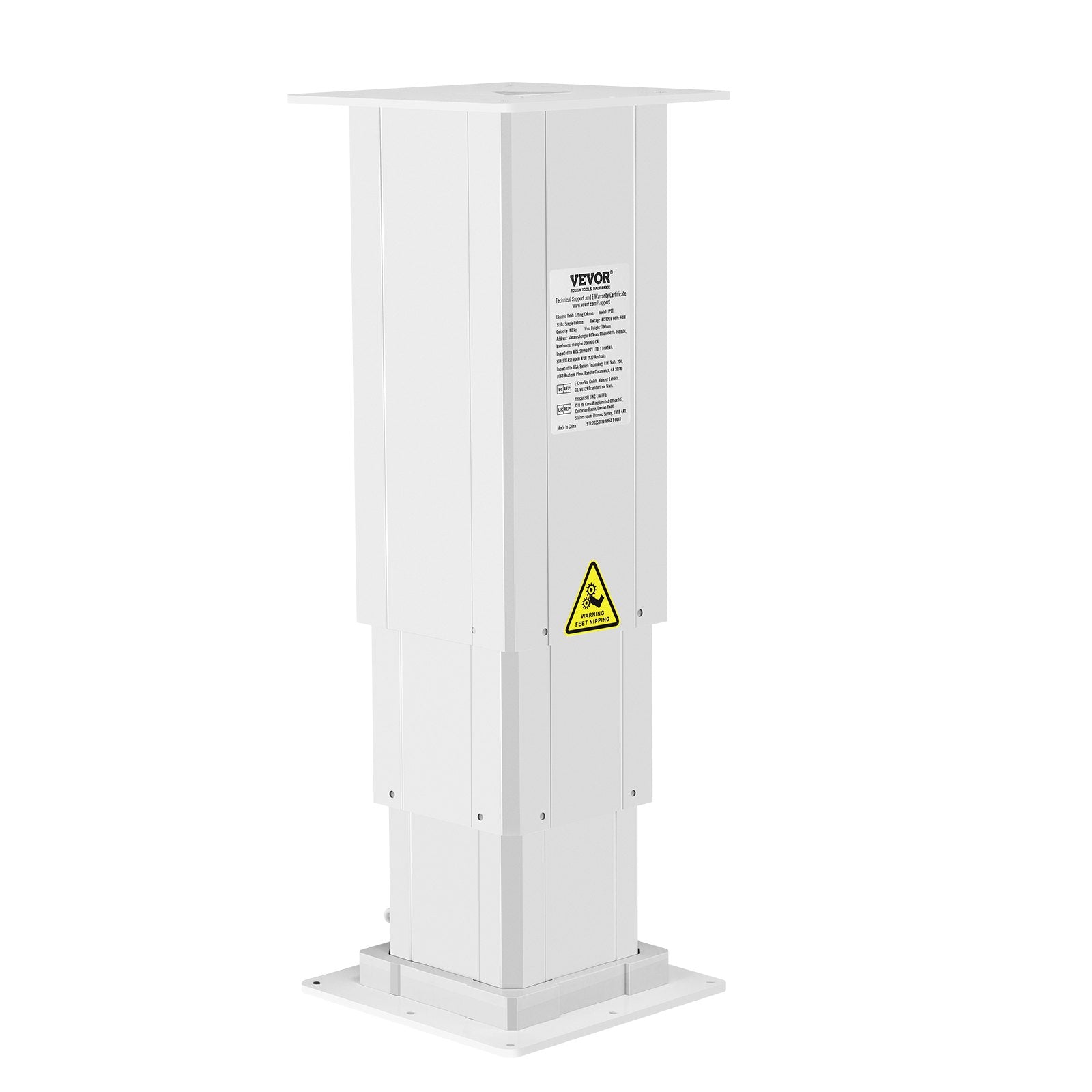 VEVOR 176 lbs Adjustable Electric Lifting Column System 14.2-31.1 in Height Range