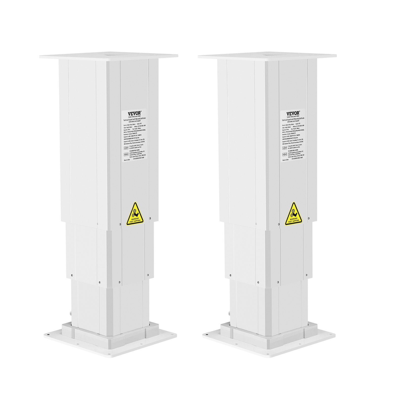 VEVOR 260 lbs Adjustable Electric Lifting Column System 14.2-31.1 in Height Range