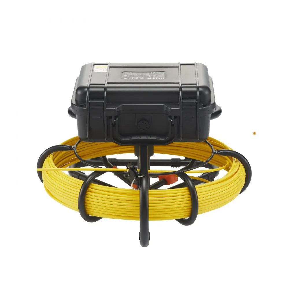VEVOR Sewer Camera with 512Hz Locator, 9" Pipeline Inspection Camera w/DVR Function, Waterproof IP68 Camera w/12 Adjustable LEDs, A 16G SD Card, Applied in Sewer Line, Home, Duct Drain Pipe Plumbing