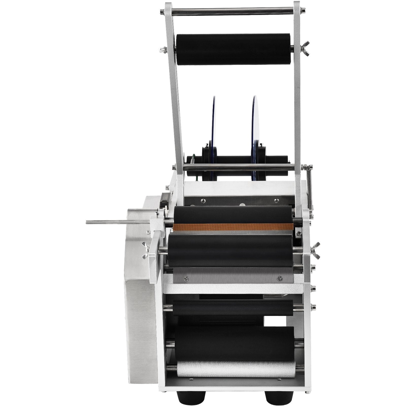 VEVOR Semi-Automatic Round Labeling Machine, 20-50pcs/min, Electric Bottle Label Applicator for Round Bottles, Round Bottle Labeler Suitable for Bottle Diameter 0.78-4.72 inches (with Pressing Bar)