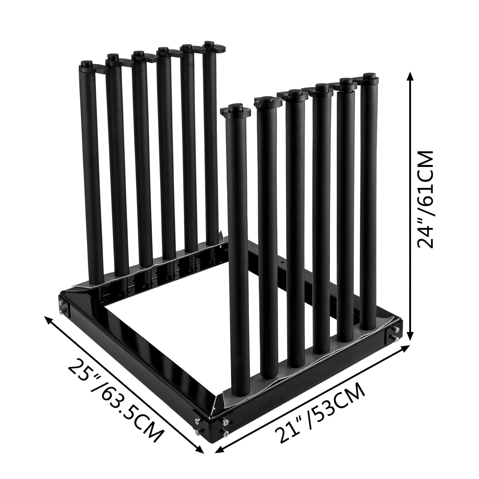 VEVOR Windshield Rack 5-Lite, Windshield Truck Rack Steel, Windshield Glass Rack 24-Inch Height, Windshield Rack for Truck w/PVC Pad & Foam Padding, Glass Rack for Truck, for Glass Transportation