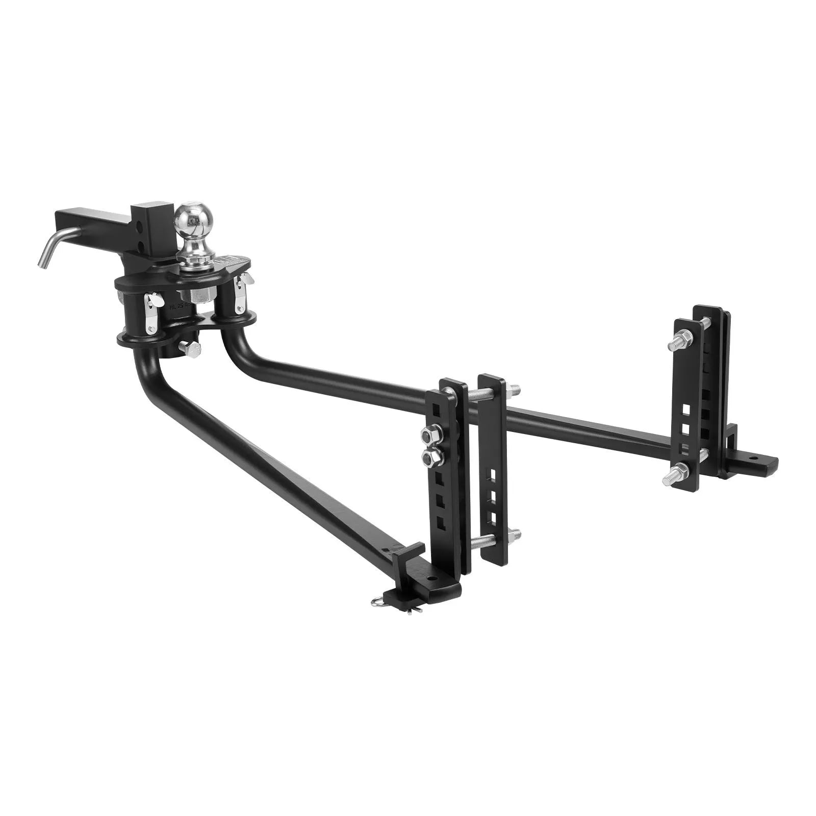 VEVOR Weight Distribution Hitch, 14000 lbs Max Towing & 1400 lbs Max Tongue, Weight Distributing Hitches Kit with Sway Control Includes 2 in Shank & 2-5/16 in Ball, Load Leveling Hitch for Trailers