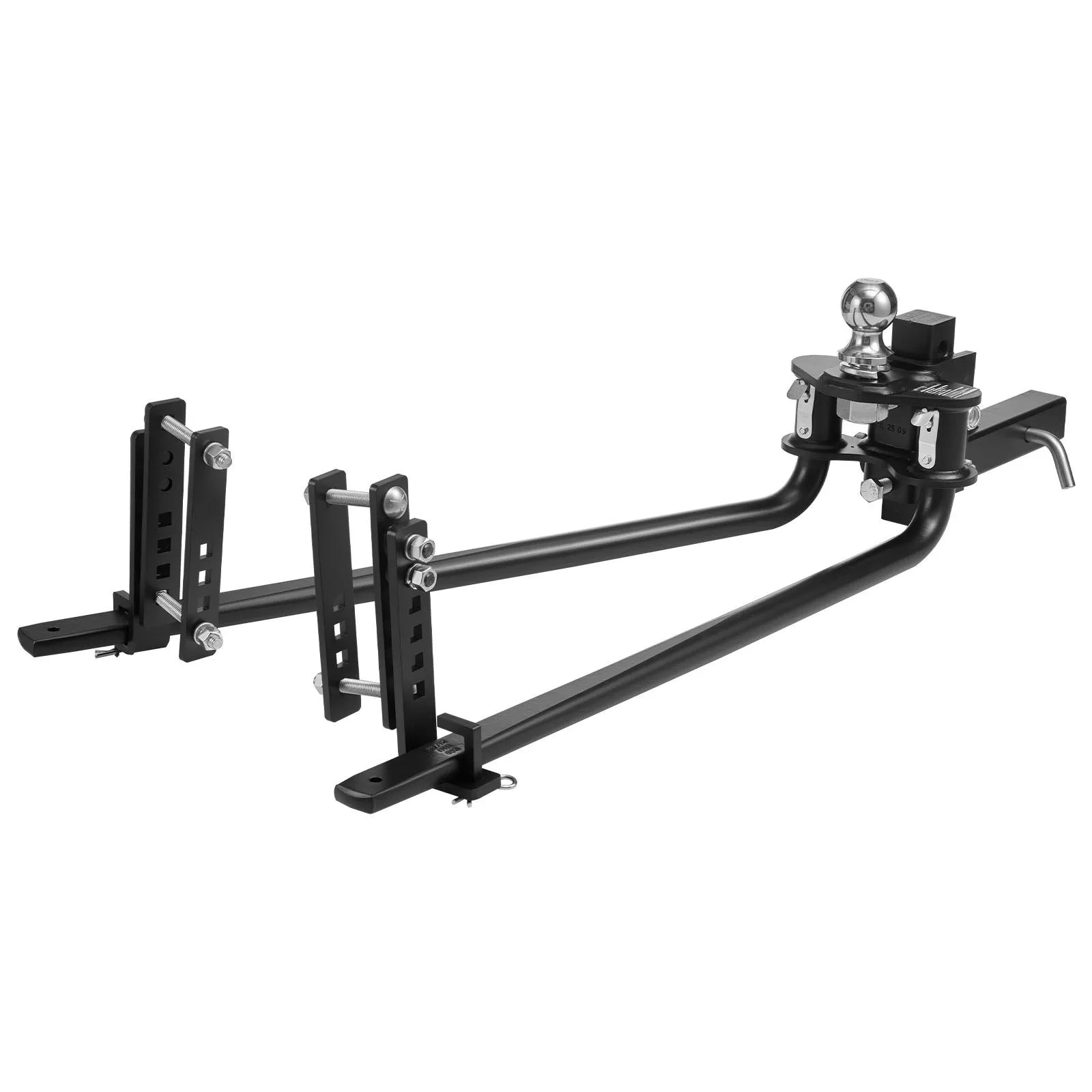VEVOR Weight Distribution Hitch, 14000 lbs Max Towing & 1400 lbs Max Tongue, Weight Distributing Hitches Kit with Sway Control Includes 2 in Shank & 2-5/16 in Ball, Load Leveling Hitch for Trailers