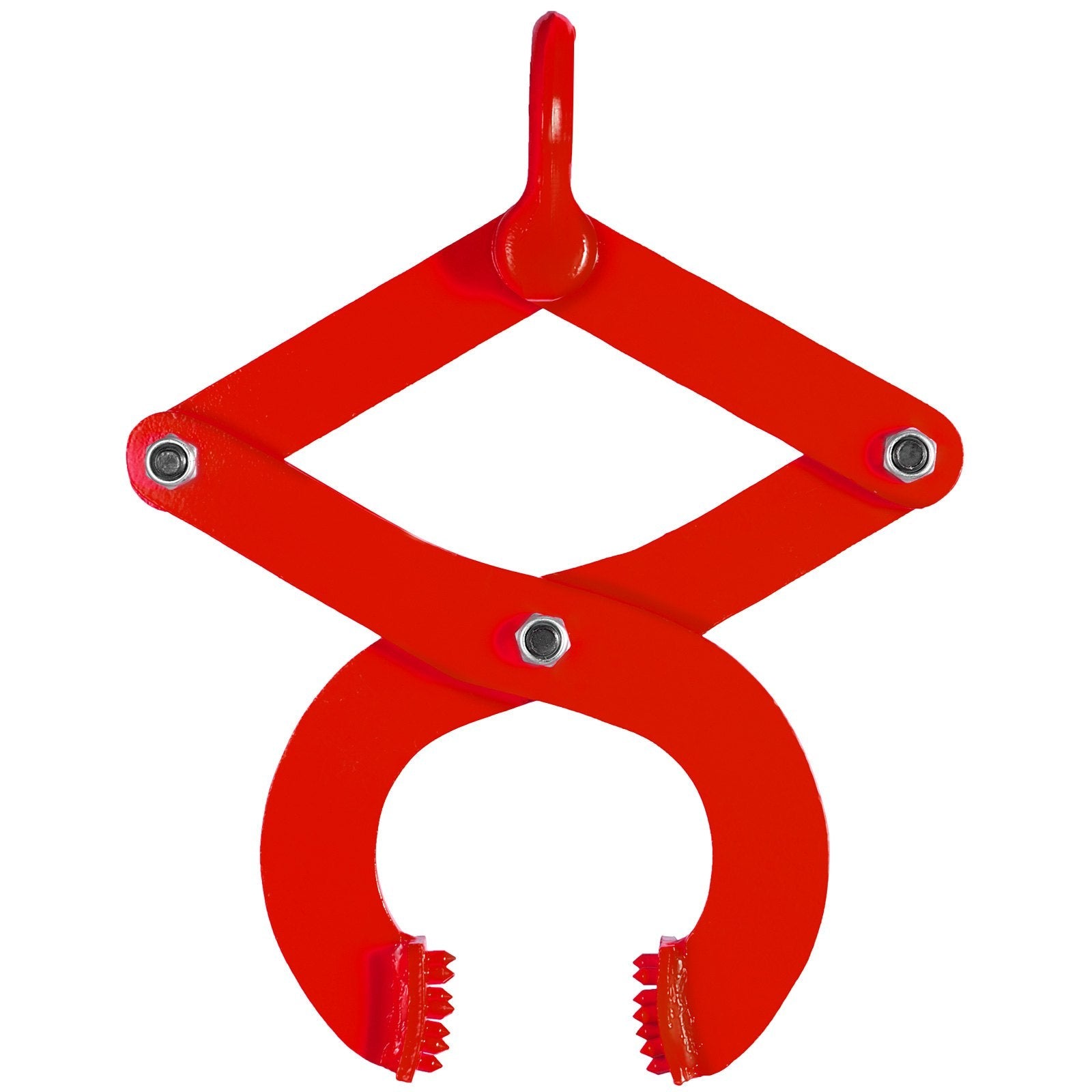 VEVOR 2T Pallet Puller Steel Single Scissor Red Pallet Puller Clamp 4409 LBS Capacity Pallet Grabber 6.3 Inch Jaw Opening x 0.5 Inch Jaw Height arbitrarily Changed to Adjust The use