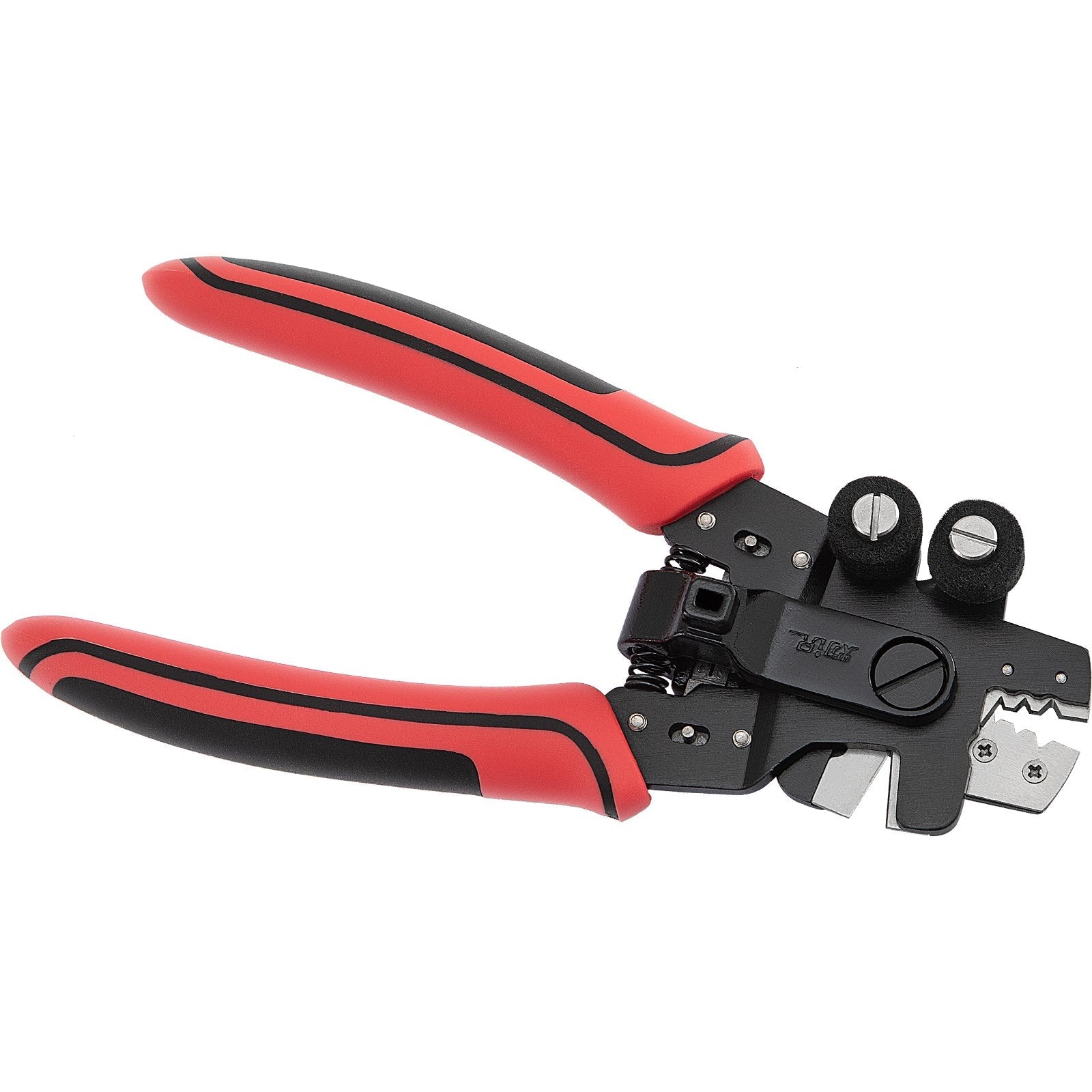 VEVOR Fiber Optic Stripper, 4 in 1 Wire Cutters Pliers, Three Hole Fiber Stripping Plier w/Wire Cutter for Stripping, Cutting and Cleaning, Applied in Electrical Work and Maintenance