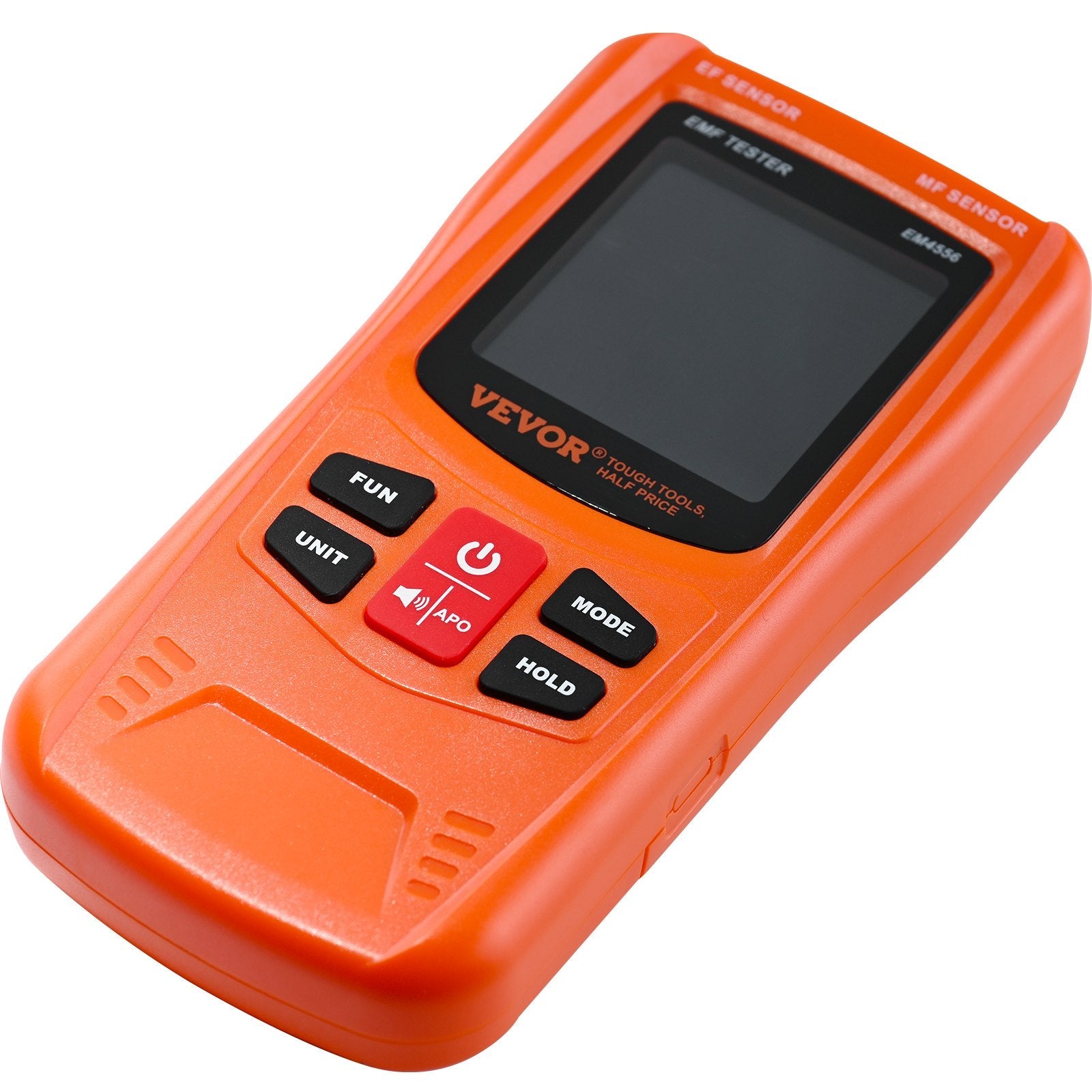 VEVOR 3-in-1 EMF Meter, 5Hz-6GHz, Handheld Rechargeable Electromagnetic Field Radiation Detector, Digital LCD EMF Tester for EF MF RF Home Inspections Outdoor Ghost Hunting 5G Cell Tower Temperature