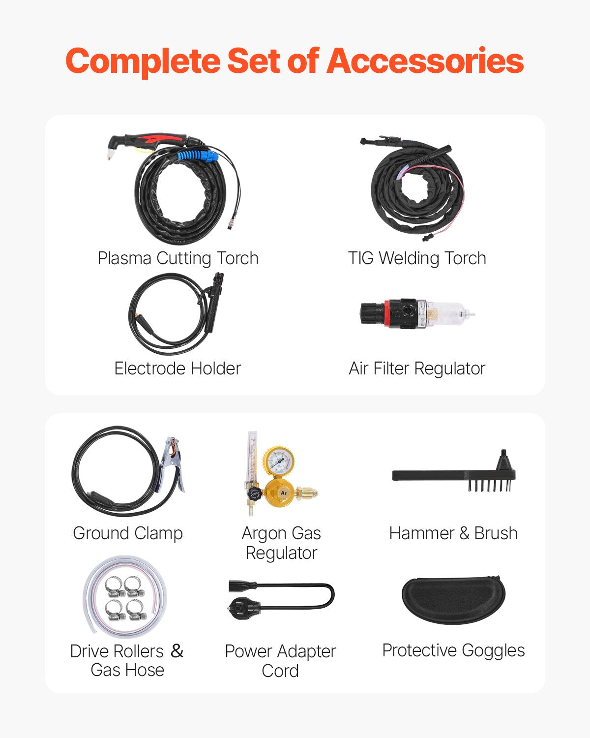 VEVOR 3 in 1 Plasma Cutter Welder Machine CT-520E TIG/MMA Plasma Cutter Combo