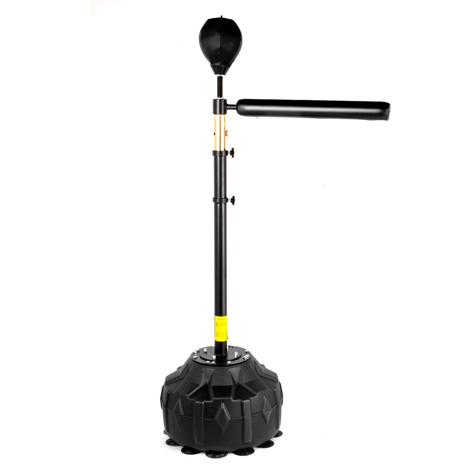 VEVOR Boxing Speed Trainer, Punching Bag Spinning Bar, Training Boxing Ball with Reflex Bar & Gloves, Solid Speed Punching Bag Free Standing, Adjustable Height, for Man, with A Ball