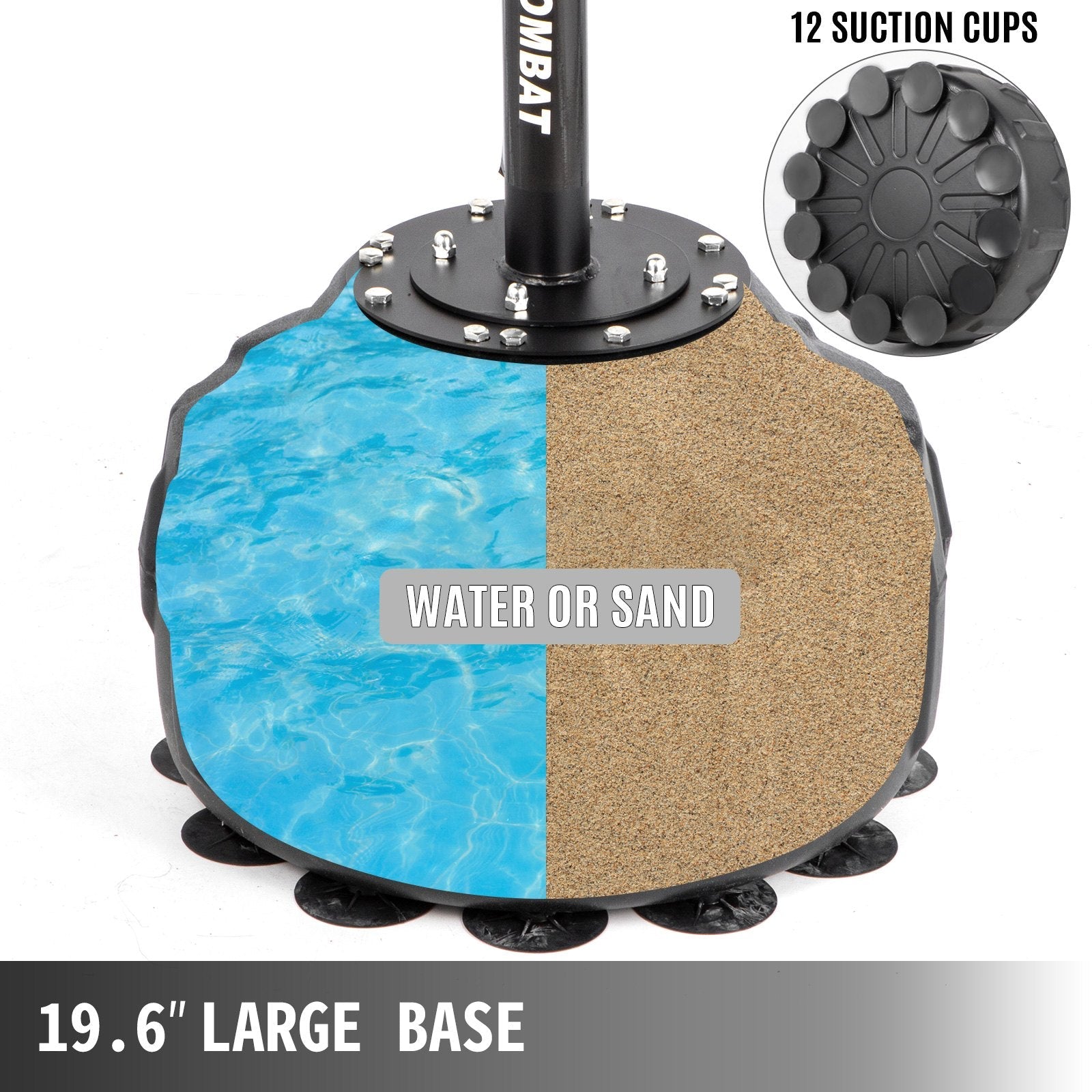 VEVOR Boxing Speed Trainer, Punching Bag Spinning Bar, Training Boxing Ball with Reflex Bar & Gloves, Solid Speed Punching Bag Free Standing, Adjustable Height, for Adult&Kid, Red with Two Ball