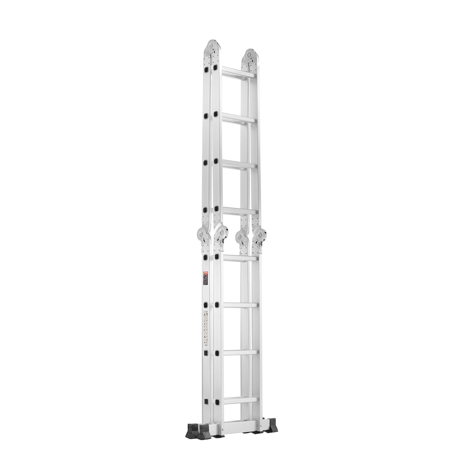 VEVOR Multi-Purpose Folding Ladder 7-in-1 4 Step 15.5ft Reach Height for Work
