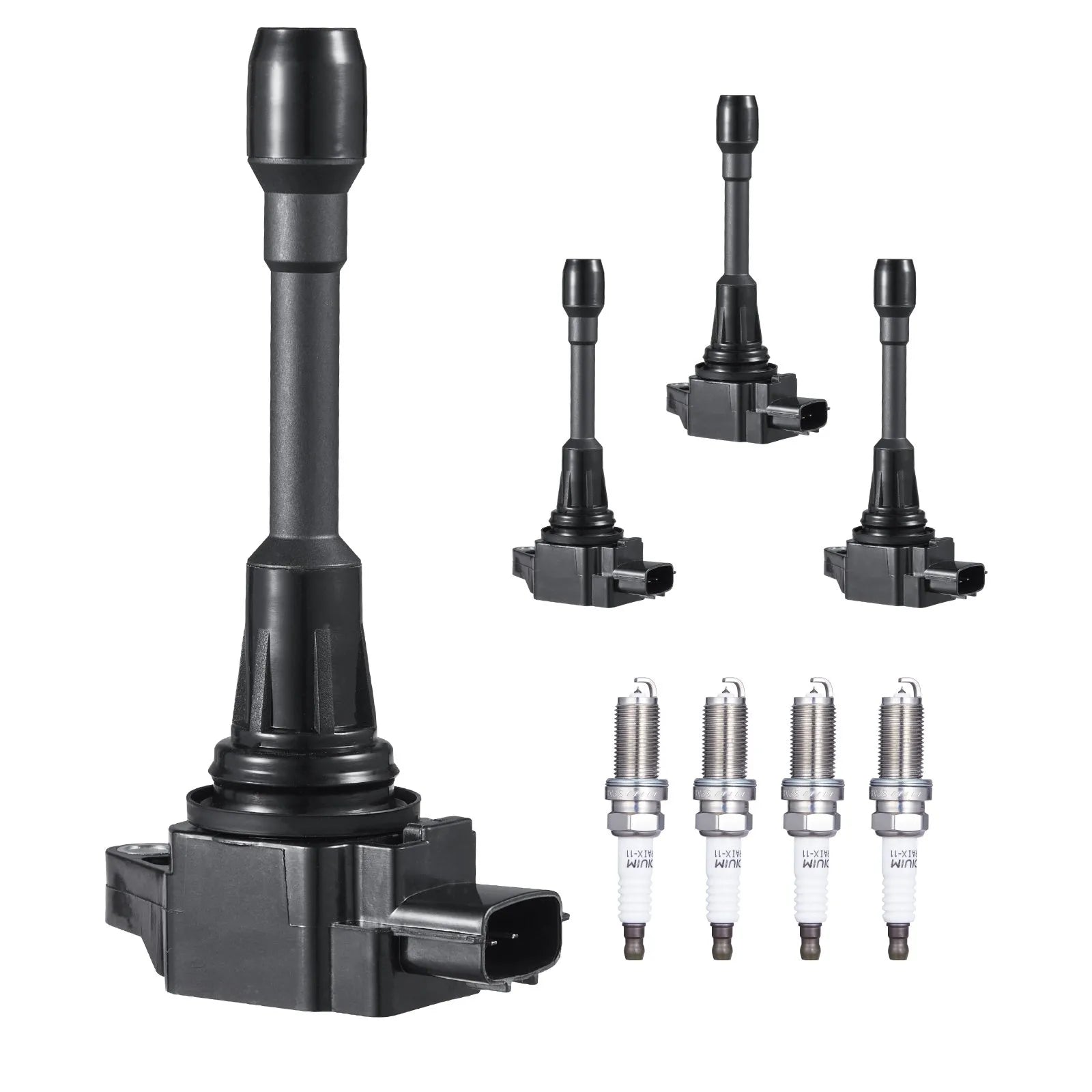 VEVOR Ignition Coil Pack and Spark Plugs Set of 4 Compatible with Nissan Altima