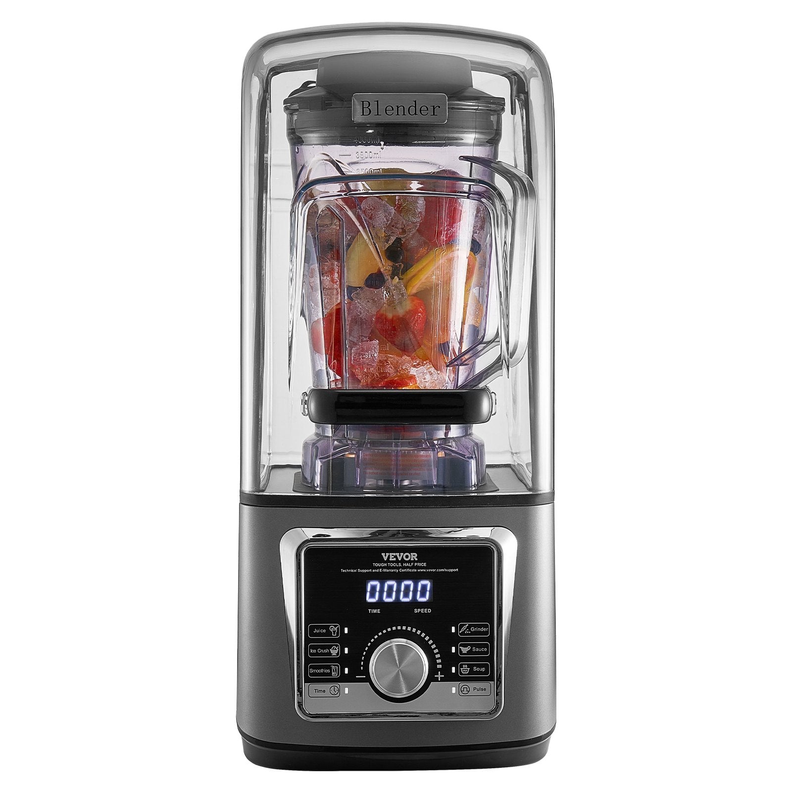 VEVOR 135 oz 1400W Blender for Smoothies Food Processing Blender for Kitchen