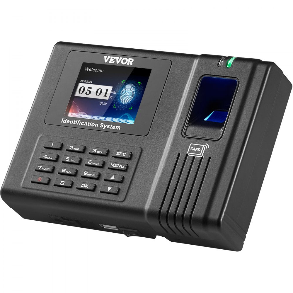 VEVOR Time Clock Biometric Clock 100000 Records Employee Attendance Machine