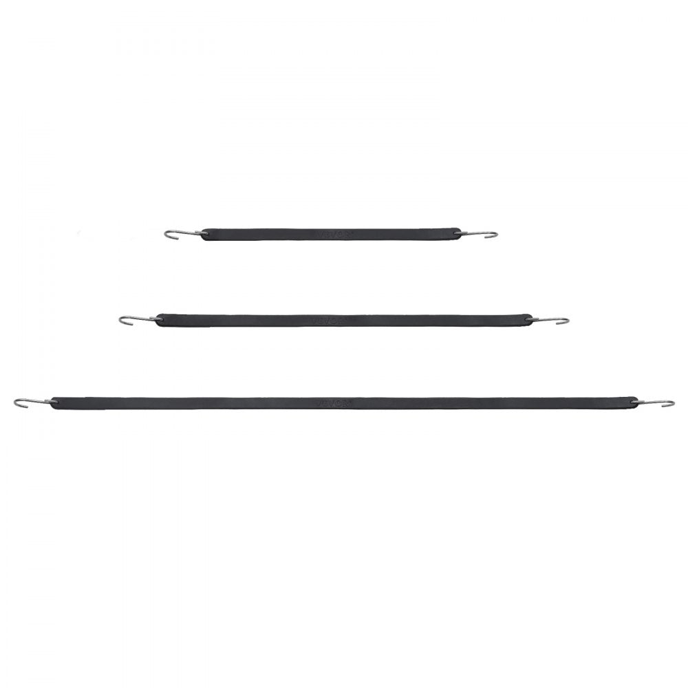 VEVOR 20 Pcs Flat Bungee Cord Set 20 mm Heavy Duty Bungee Straps with S-Hook