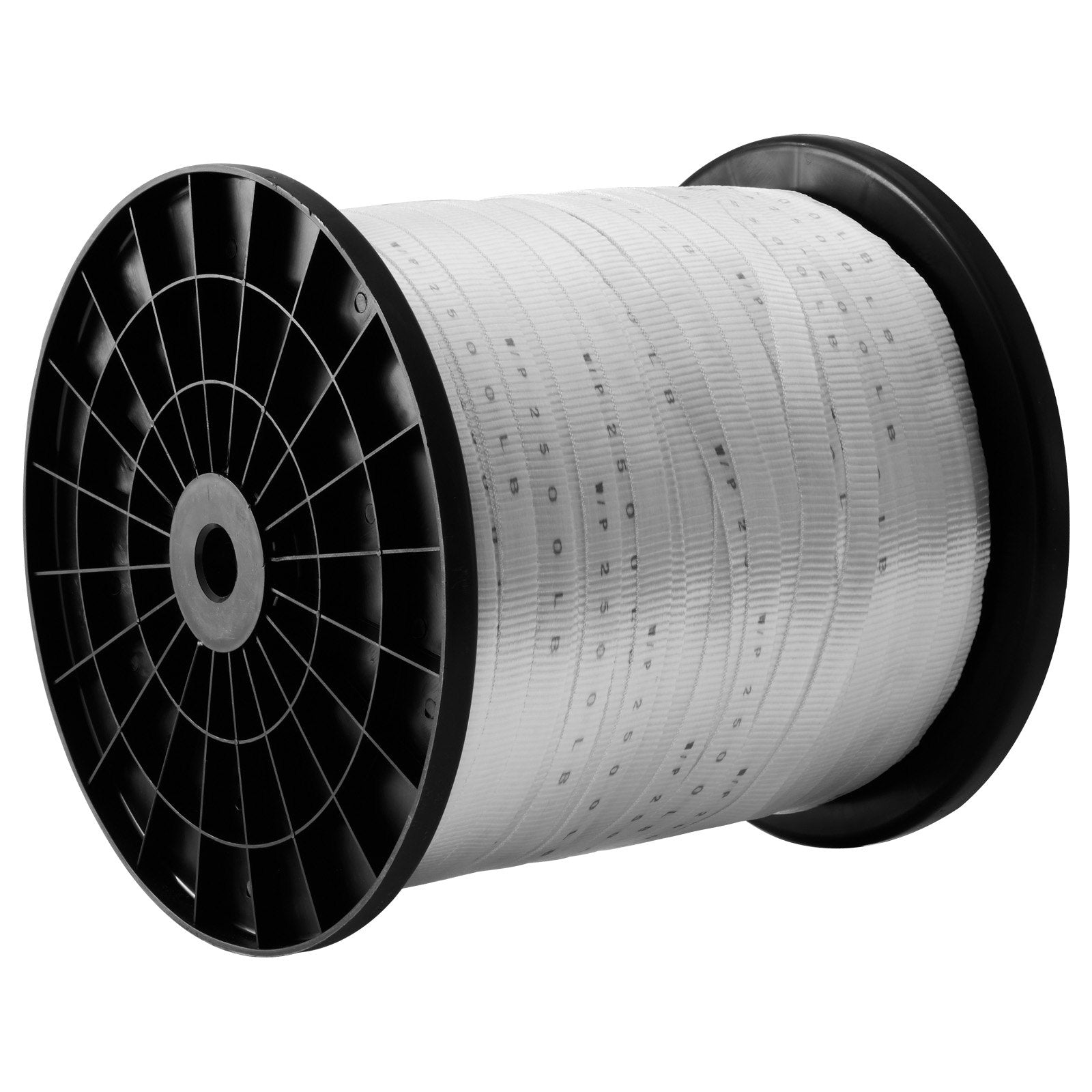 VEVOR Polyester Pull Tape, 3/4" x 1053' Mule Tape Flat Rope, 2500 lbf Tensile Capacity, Printed Webbing Cable Pulling Tape for Packaging, Gardening, Commercial Electrical, Conduit Work, White