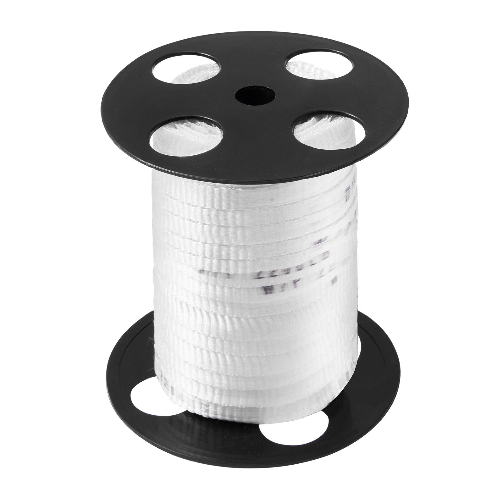 VEVOR Polyester Pull Tape, 5/8" x 108' Mule Tape Flat Rope, 2200 lbf Tensile Capacity, Printed Webbing Cable Pulling Tape for Packaging, Gardening, Commercial Electrical, Conduit Work, White