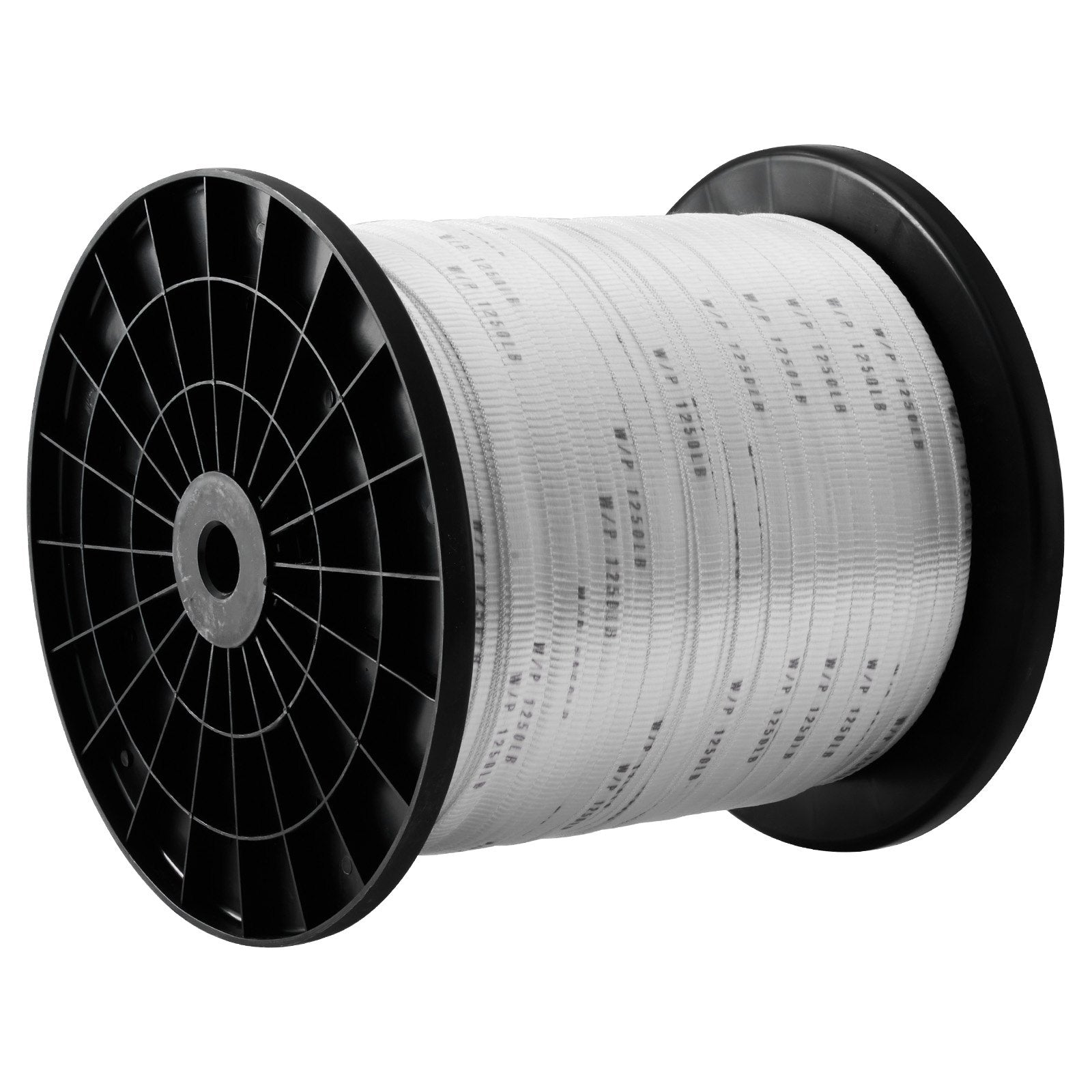 VEVOR Polyester Pull Tape, 1/2" x 3153' Mule Tape Flat Rope, 1250 lbf Tensile Capacity, Printed Webbing Cable Pulling Tape for Packaging, Gardening, Commercial Electrical, Conduit Work, White